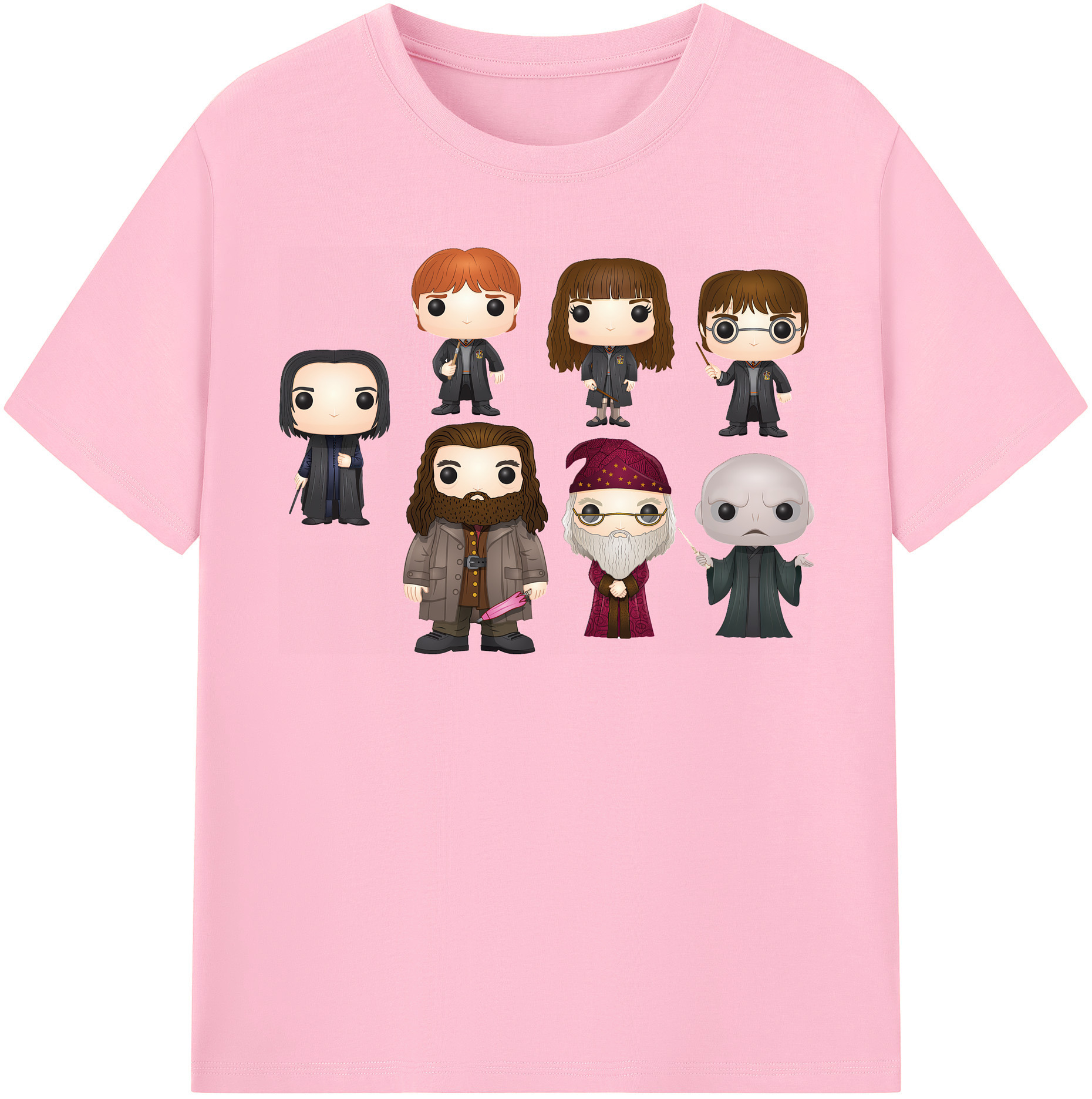 （画像用） Harry Potter ハリー・ポッターシリーズ 綿100％半袖Tシャツ（フロントプリント）