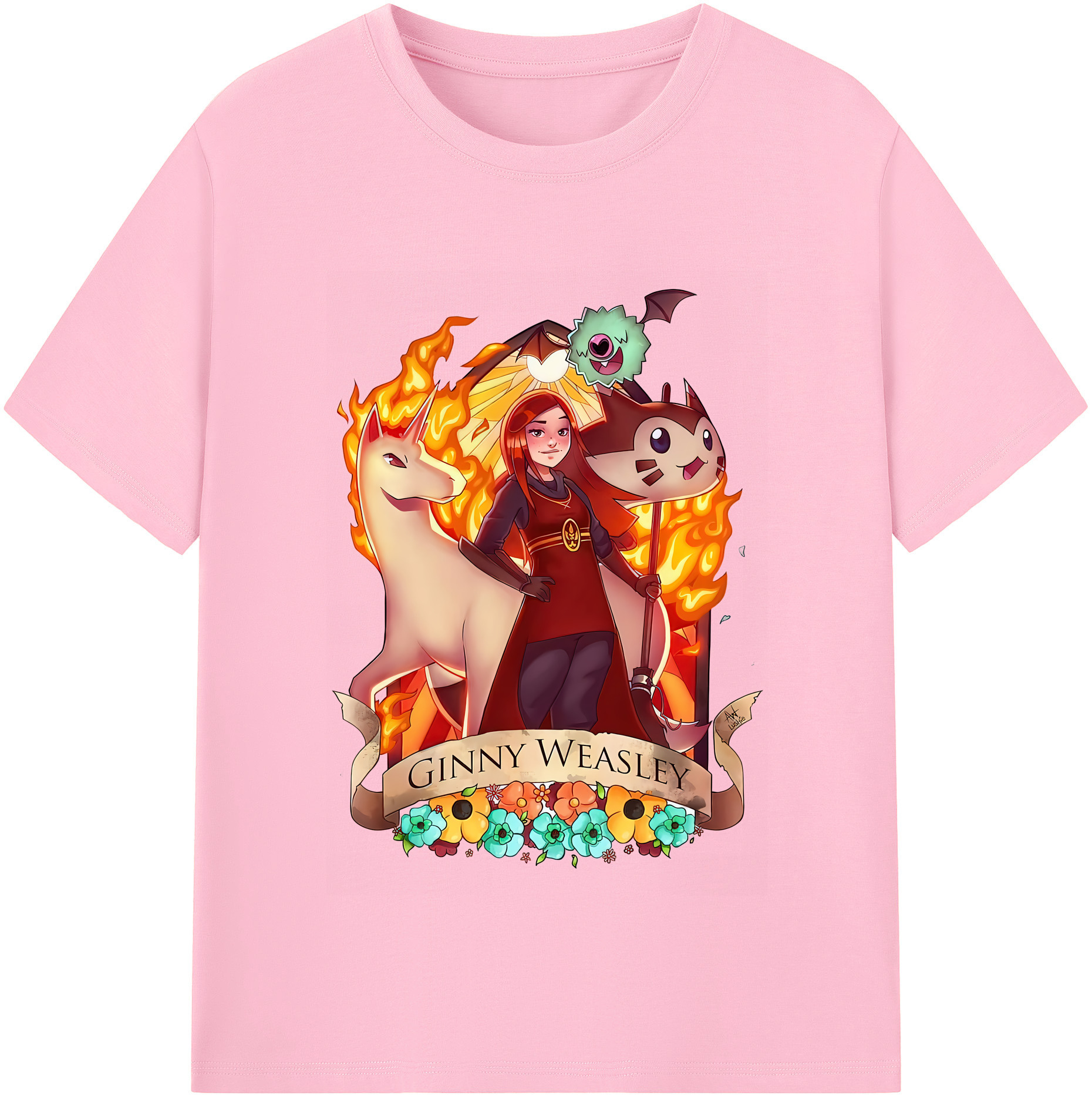 （画像用） Harry Potter ハリー・ポッターシリーズ 綿100％半袖Tシャツ（フロントプリント）