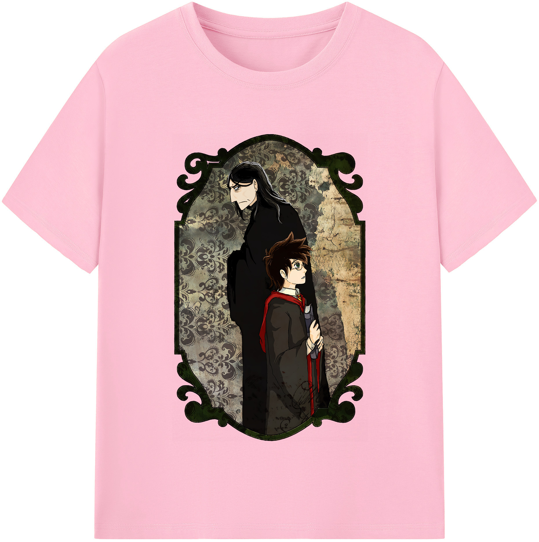 （画像用） Harry Potter ハリー・ポッターシリーズ 綿100％半袖Tシャツ（フロントプリント）
