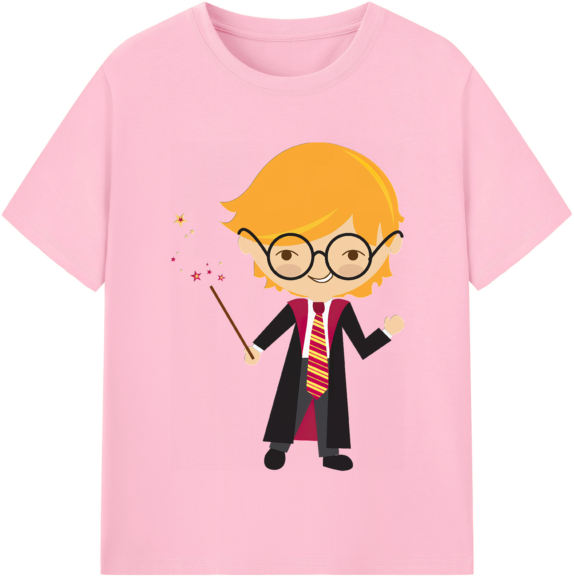 （画像用） Harry Potter ハリー・ポッターシリーズ 綿100％半袖Tシャツ（フロントプリント）