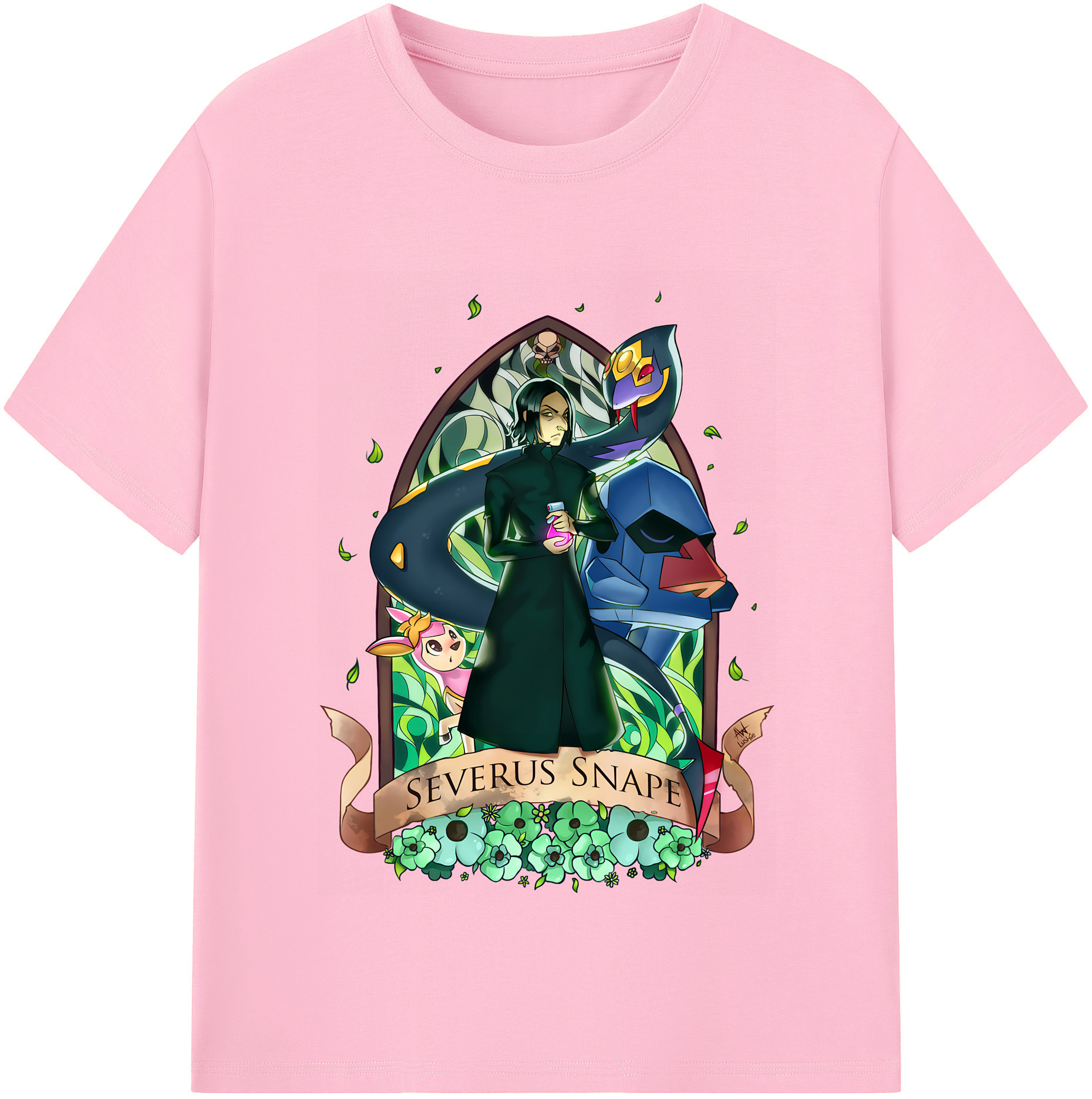 （画像用） Harry Potter ハリー・ポッターシリーズ 綿100％半袖Tシャツ（フロントプリント）