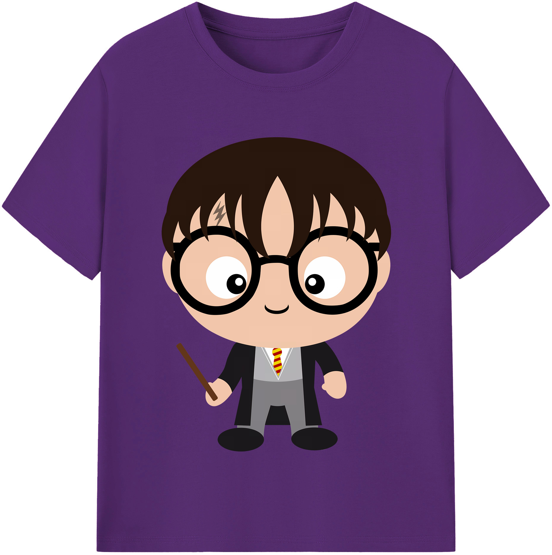 （画像用） Harry Potter ハリー・ポッターシリーズ 綿100％半袖Tシャツ（フロントプリント）