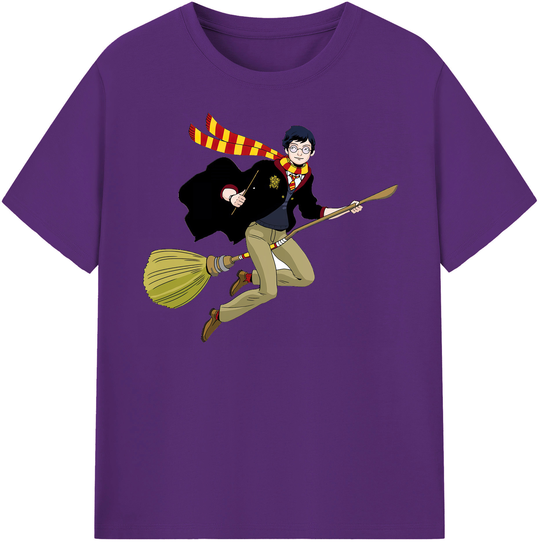 （画像用） Harry Potter ハリー・ポッターシリーズ 綿100％半袖Tシャツ（フロントプリント）