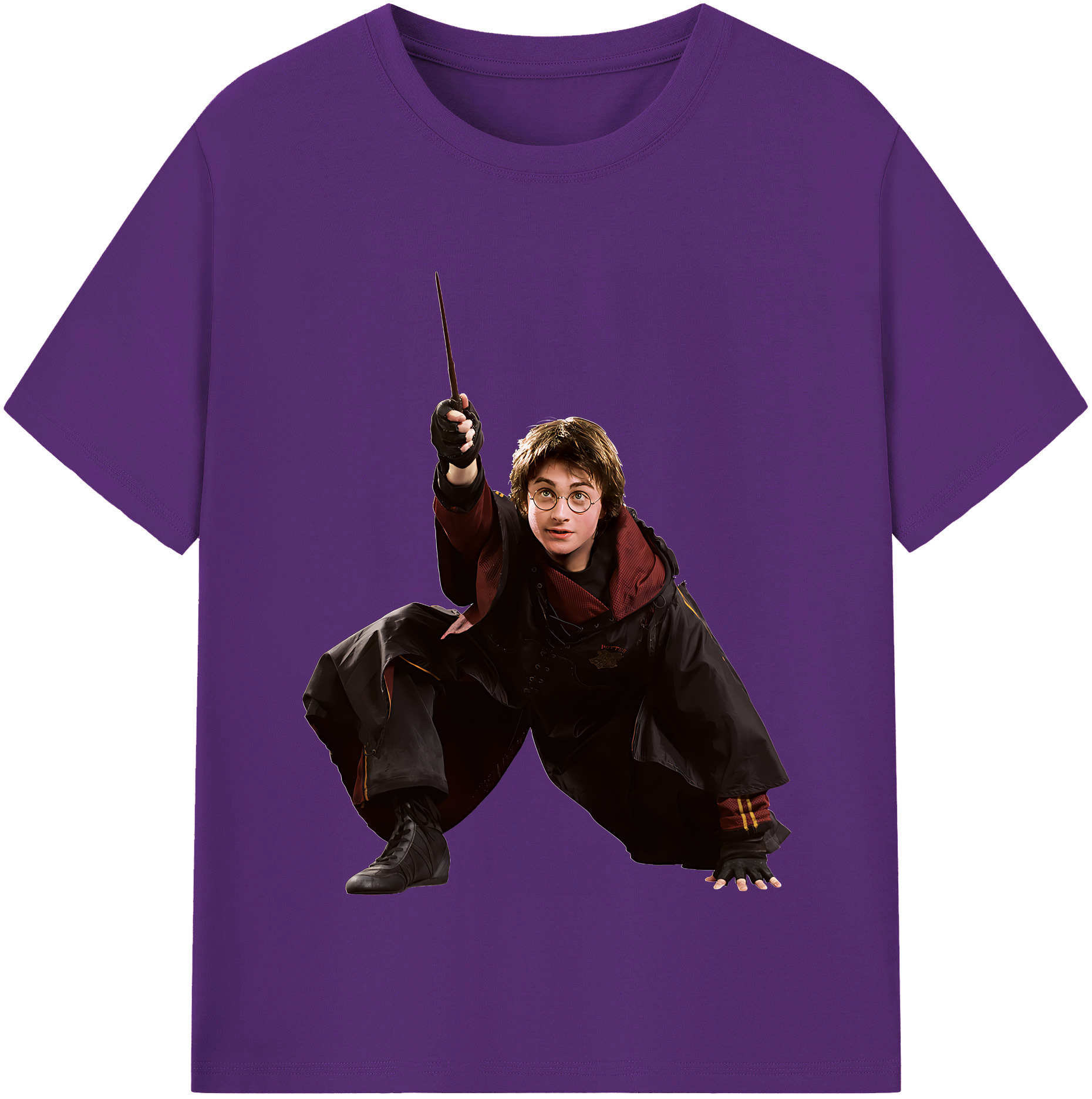 （画像用） Harry Potter ハリー・ポッターシリーズ 綿100％半袖Tシャツ（フロントプリント）