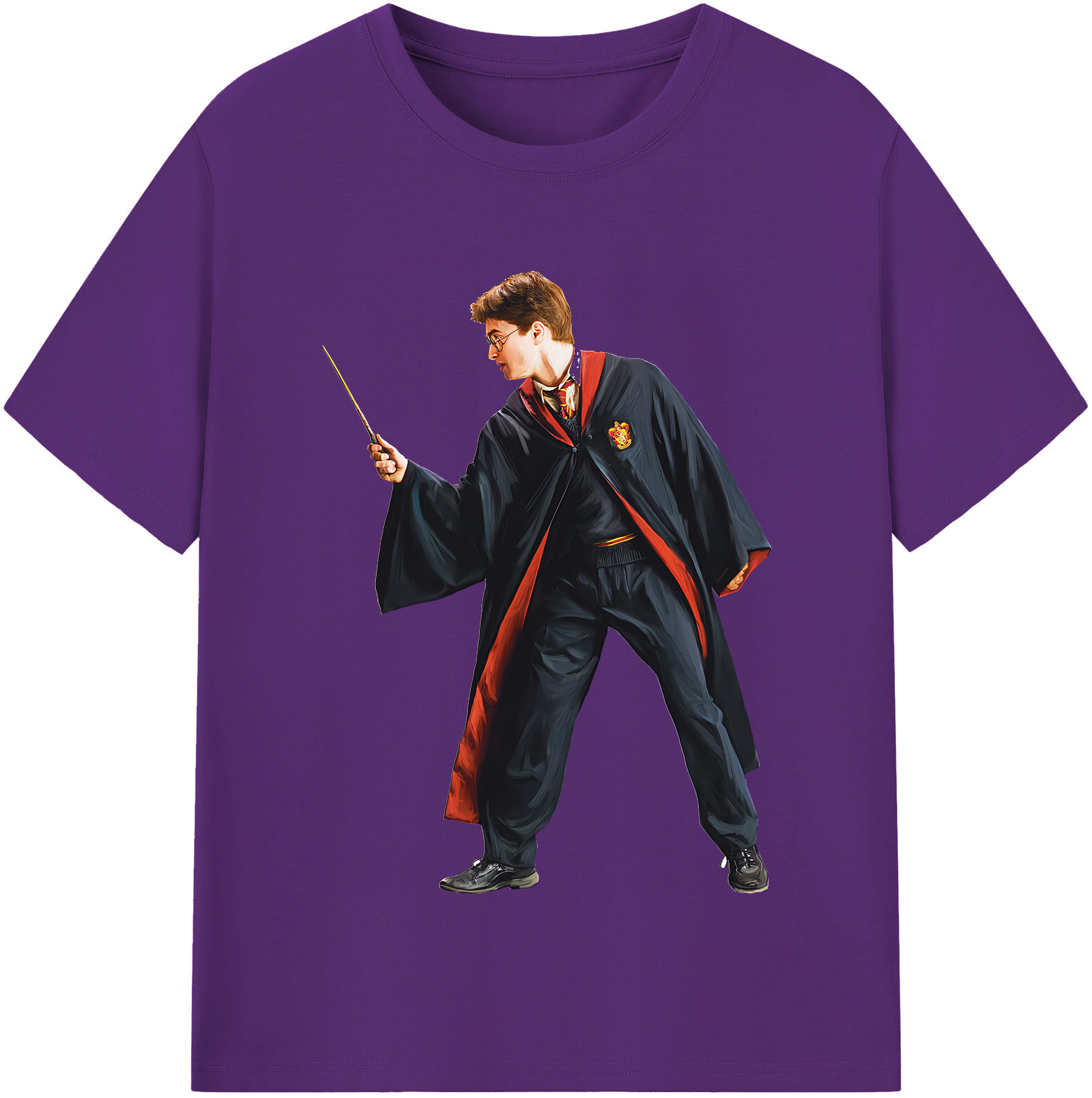 （画像用） Harry Potter ハリー・ポッターシリーズ 綿100％半袖Tシャツ（フロントプリント）