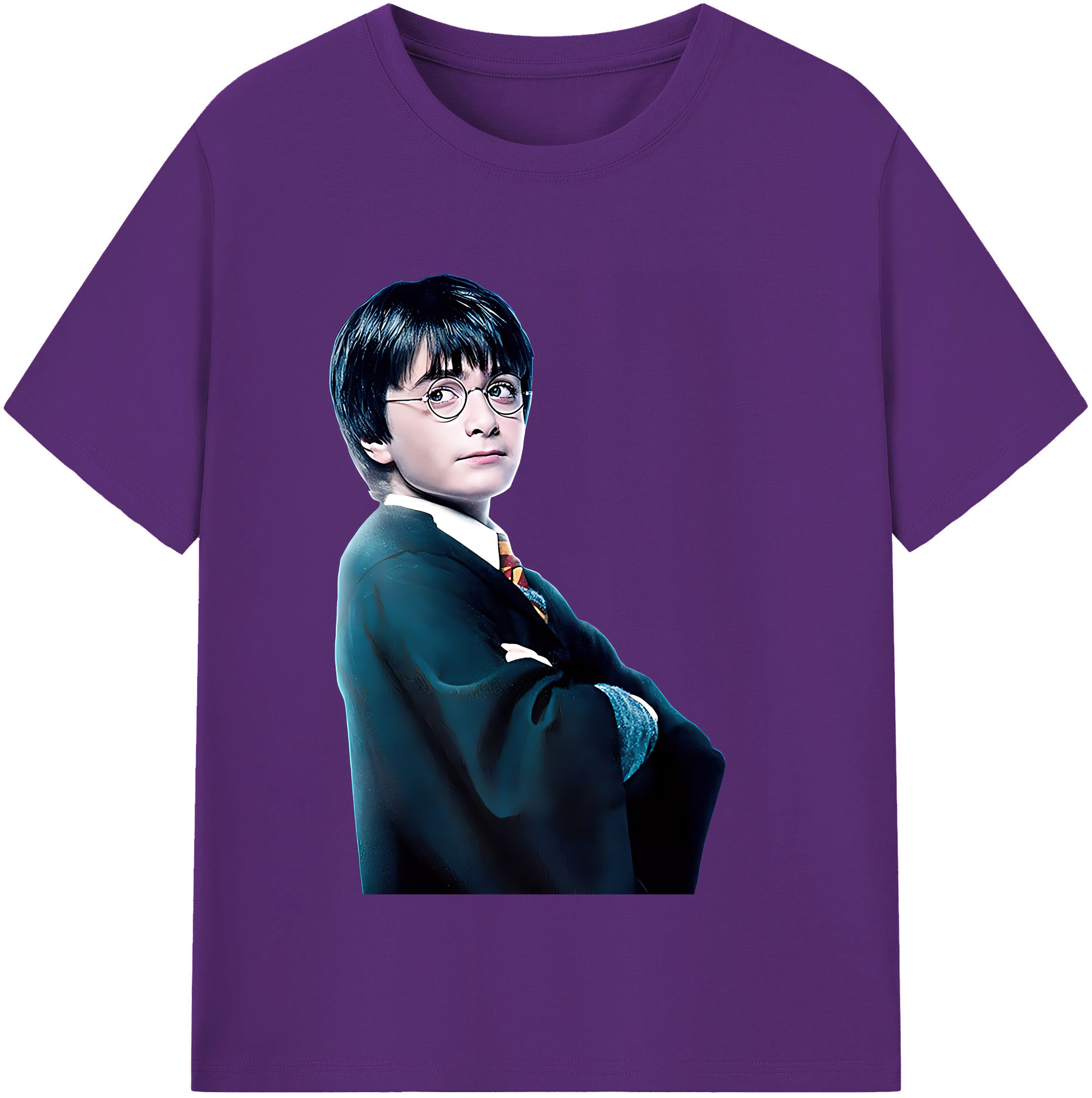 （画像用） Harry Potter ハリー・ポッターシリーズ 綿100％半袖Tシャツ（フロントプリント）