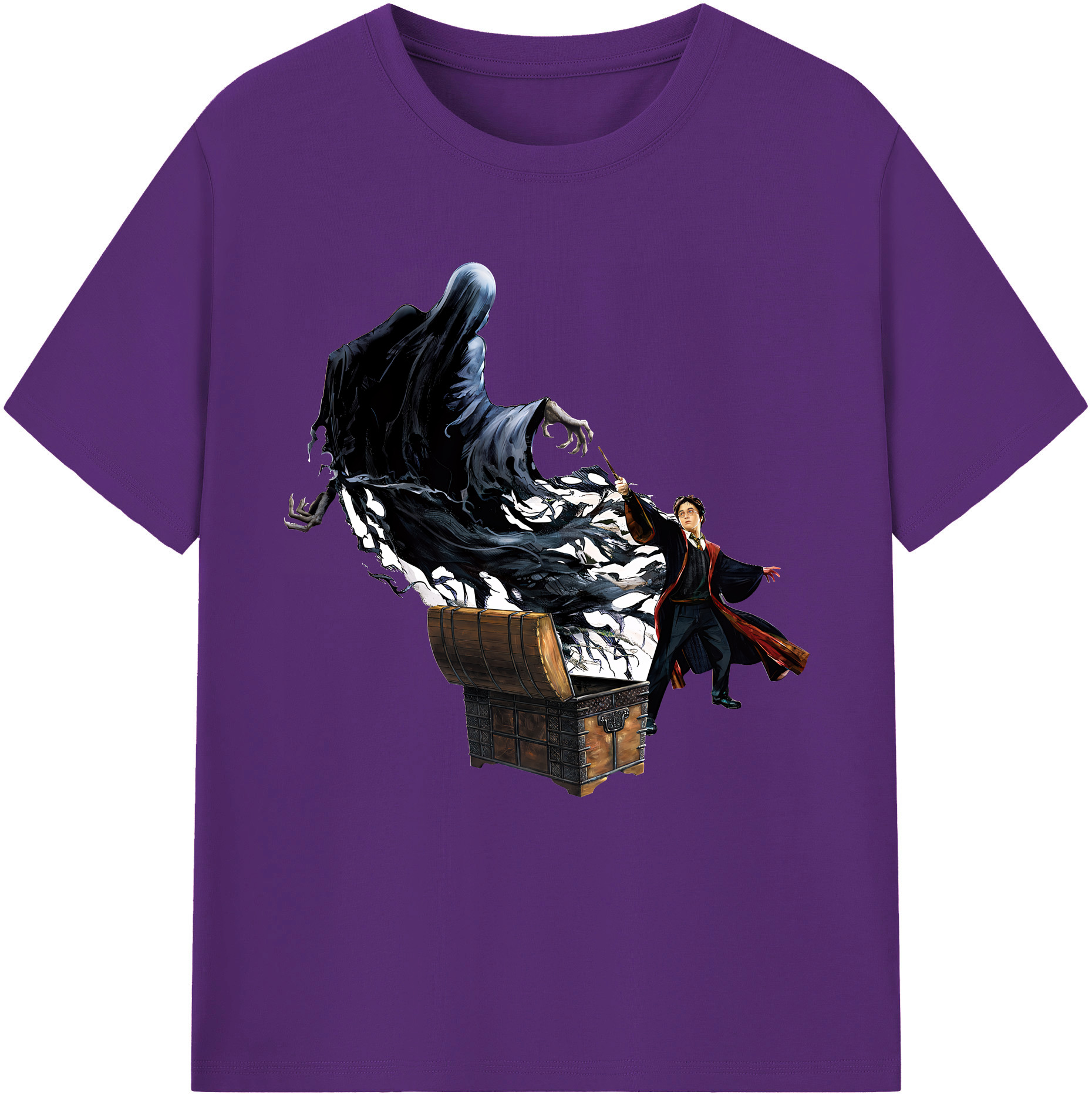 （画像用） Harry Potter ハリー・ポッターシリーズ 綿100％半袖Tシャツ（フロントプリント）