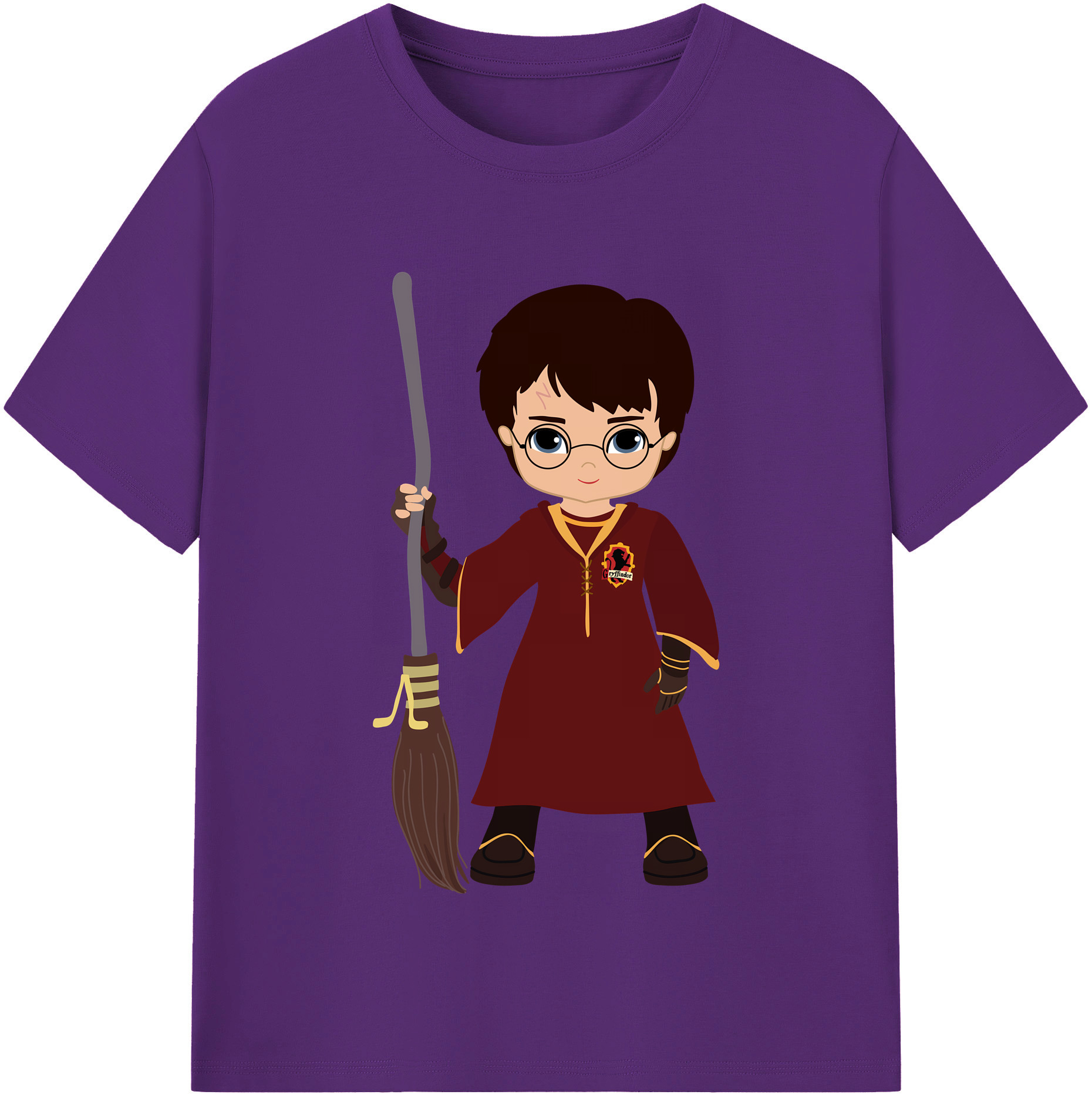 （画像用） Harry Potter ハリー・ポッターシリーズ 綿100％半袖Tシャツ（フロントプリント）
