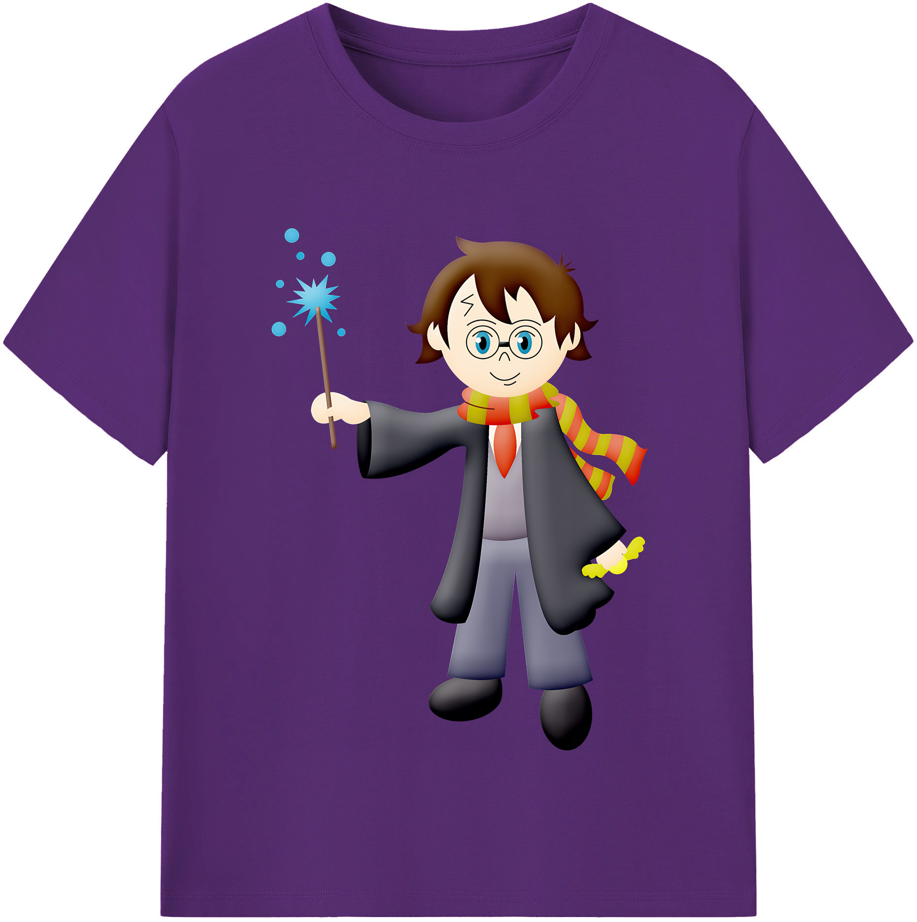 （画像用） Harry Potter ハリー・ポッターシリーズ 綿100％半袖Tシャツ（フロントプリント）