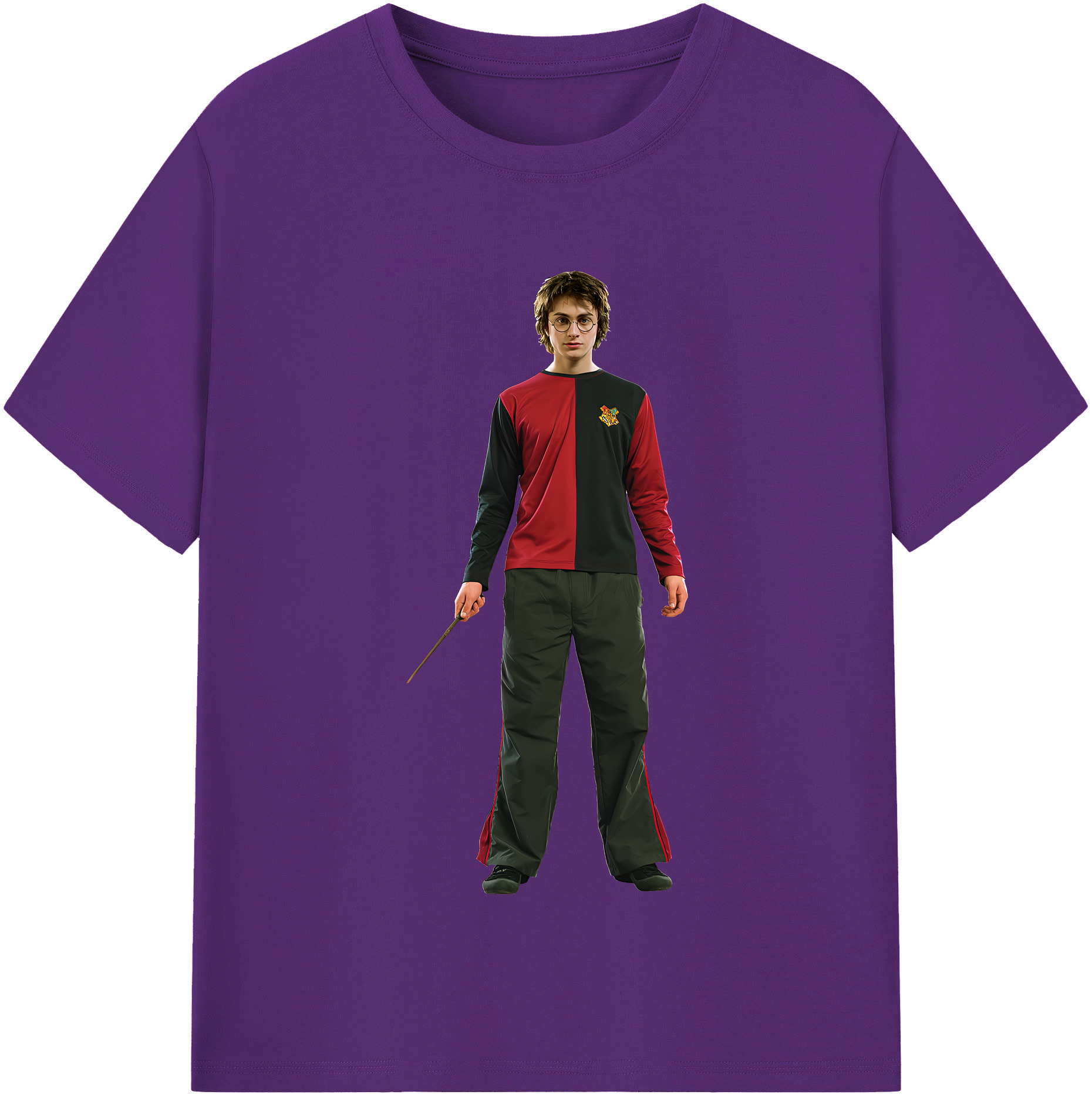 （画像用） Harry Potter ハリー・ポッターシリーズ 綿100％半袖Tシャツ（フロントプリント）