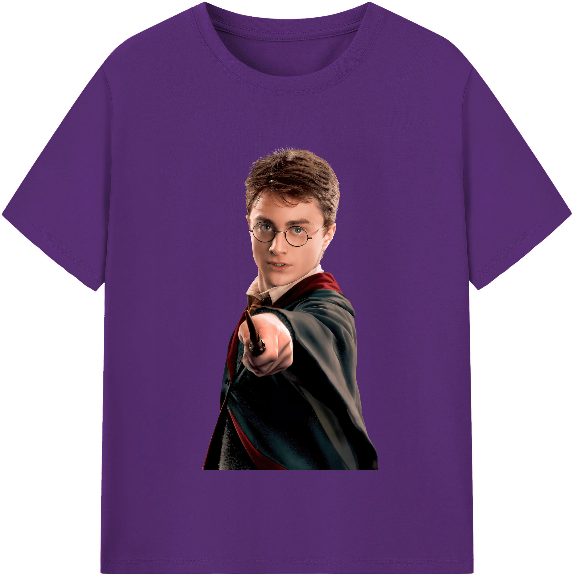 （画像用） Harry Potter ハリー・ポッターシリーズ 綿100％半袖Tシャツ（フロントプリント）