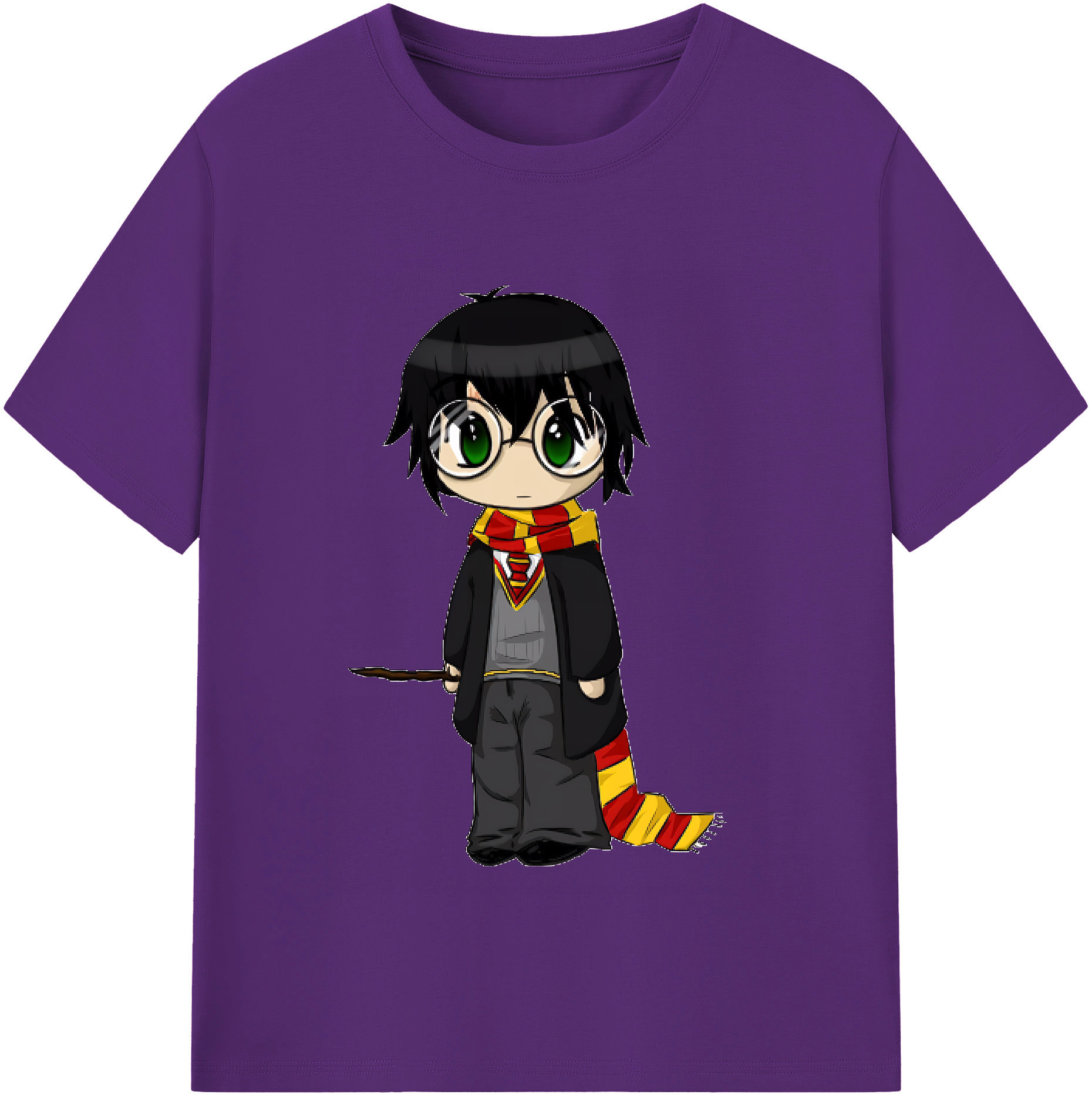 （画像用） Harry Potter ハリー・ポッターシリーズ 綿100％半袖Tシャツ（フロントプリント）