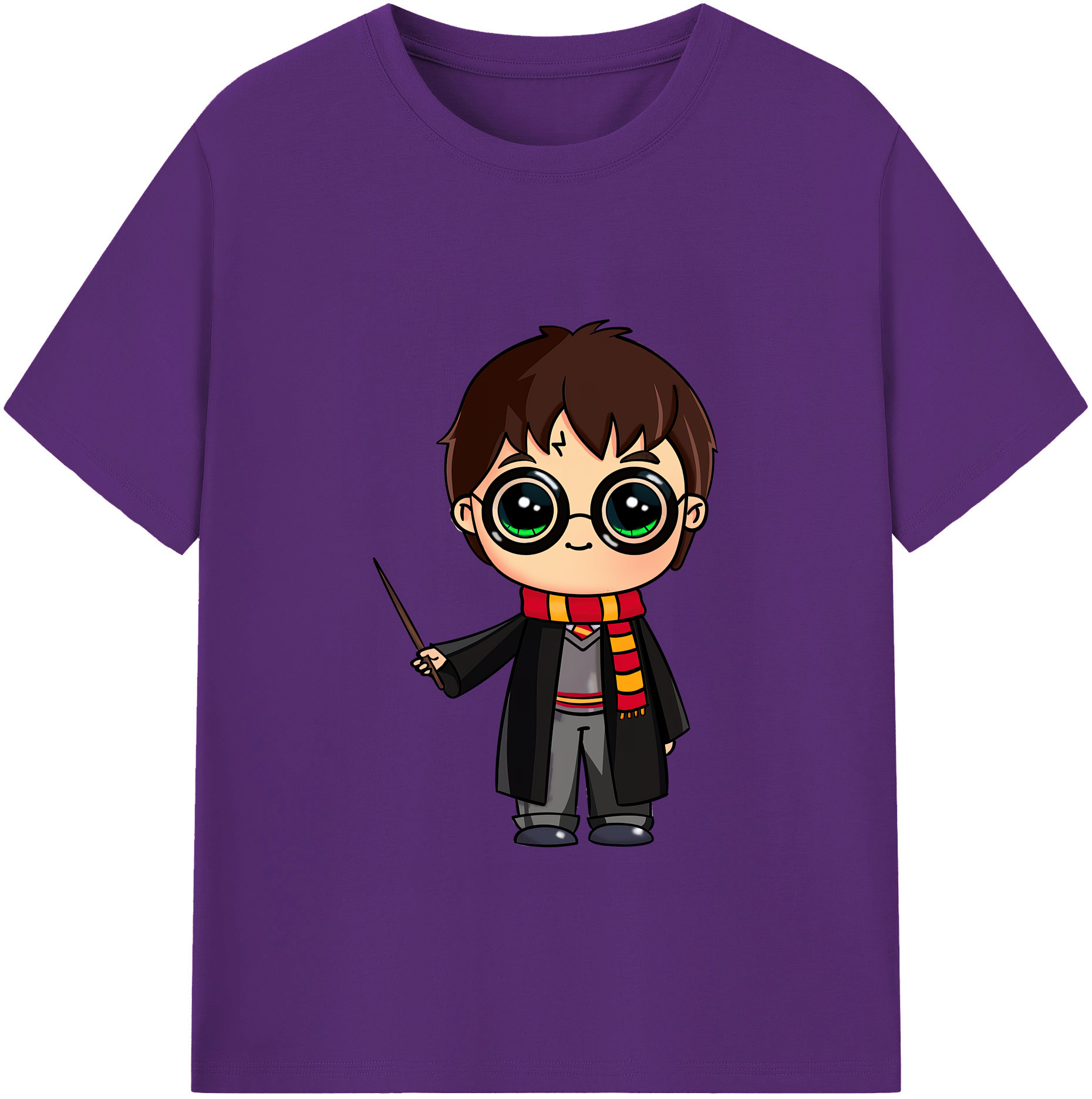 （画像用） Harry Potter ハリー・ポッターシリーズ 綿100％半袖Tシャツ（フロントプリント）