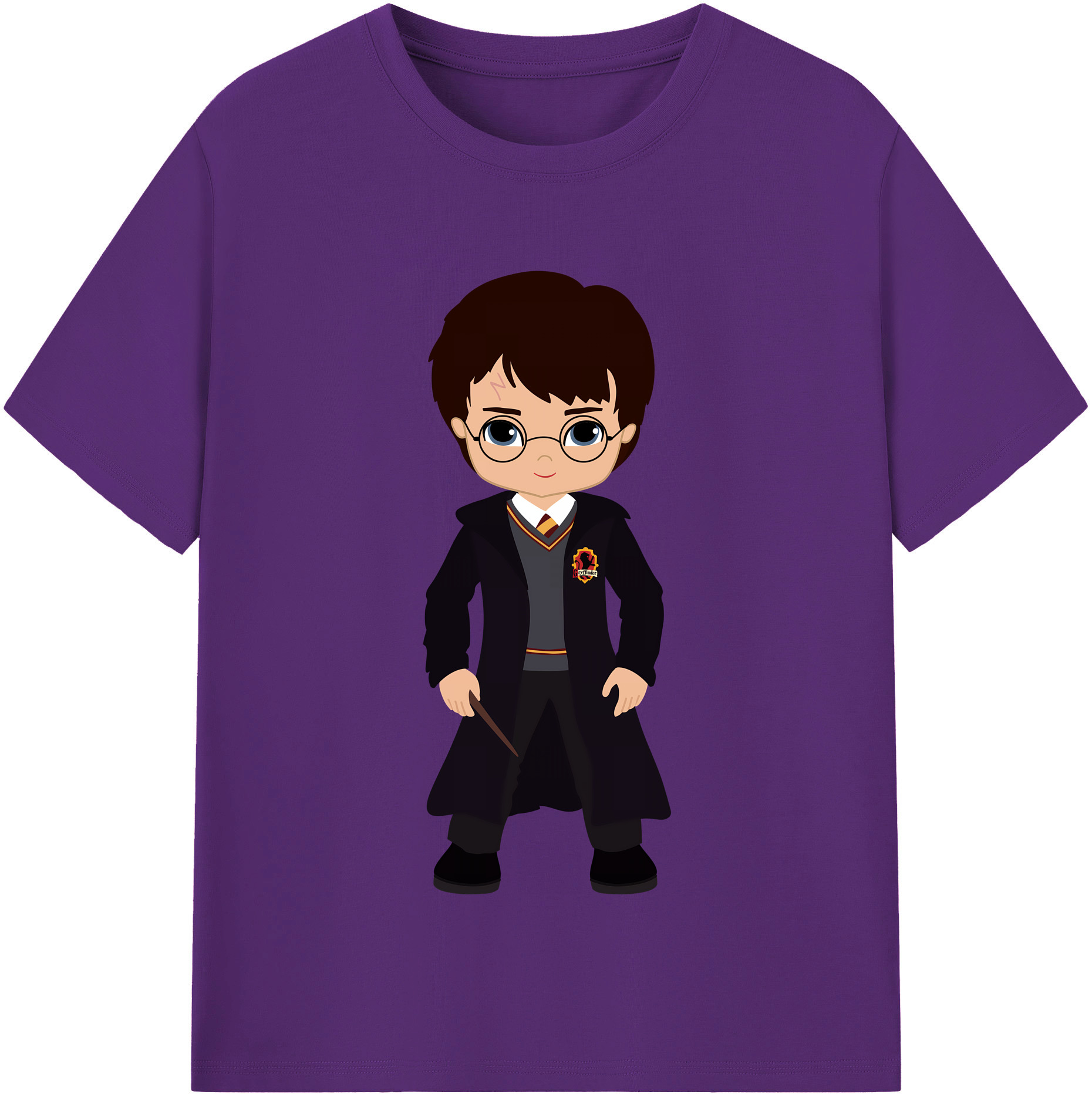 （画像用） Harry Potter ハリー・ポッターシリーズ 綿100％半袖Tシャツ（フロントプリント）
