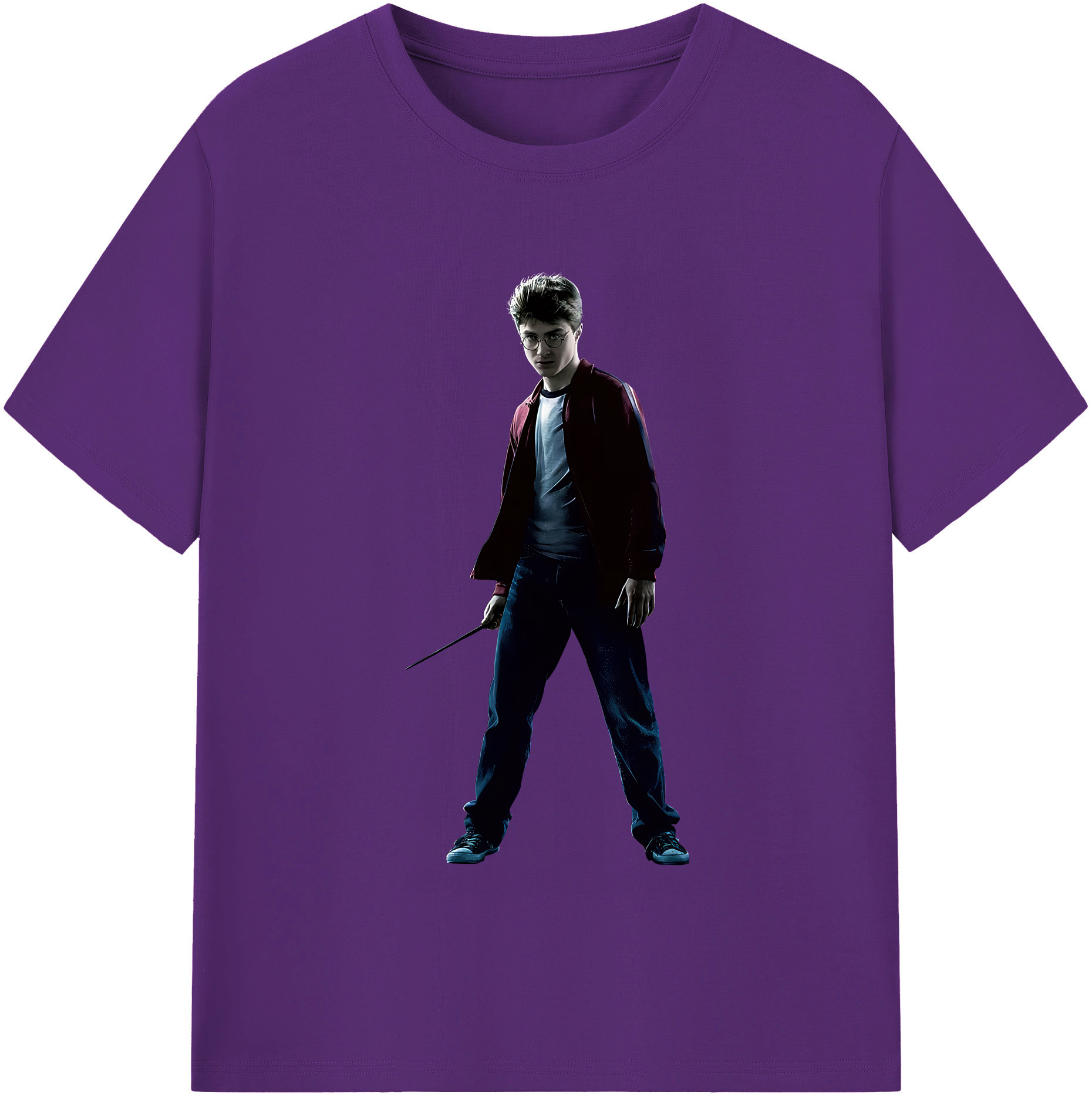 （画像用） Harry Potter ハリー・ポッターシリーズ 綿100％半袖Tシャツ（フロントプリント）