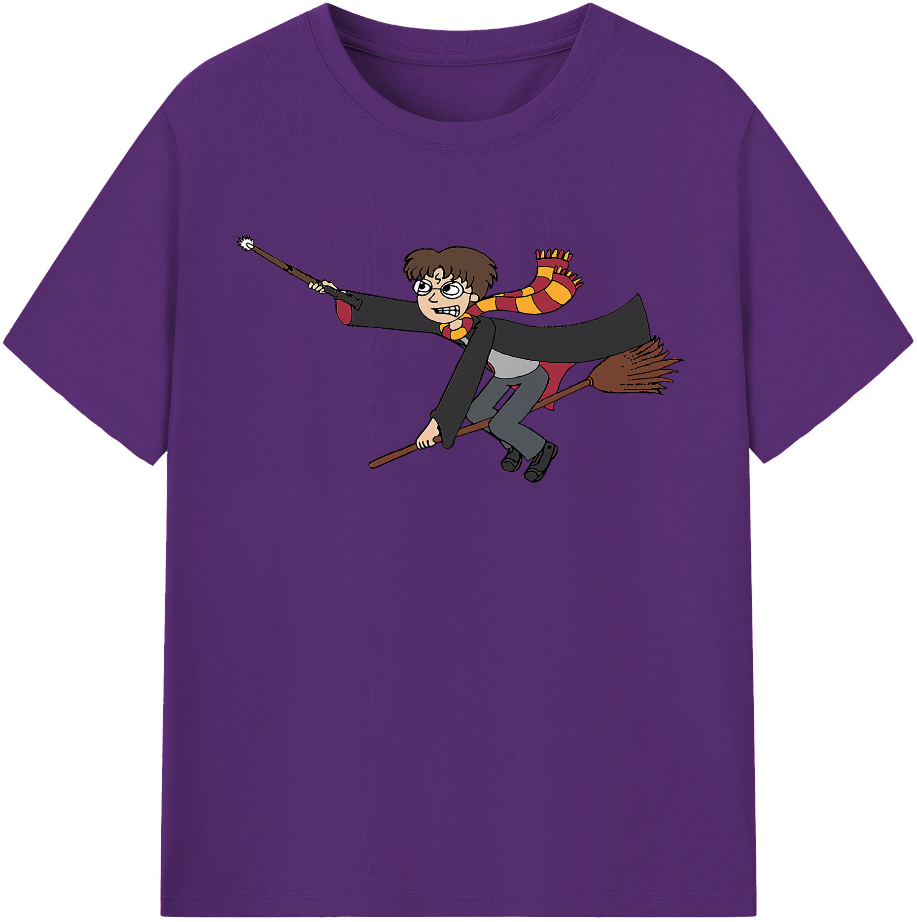 （画像用） Harry Potter ハリー・ポッターシリーズ 綿100％半袖Tシャツ（フロントプリント）