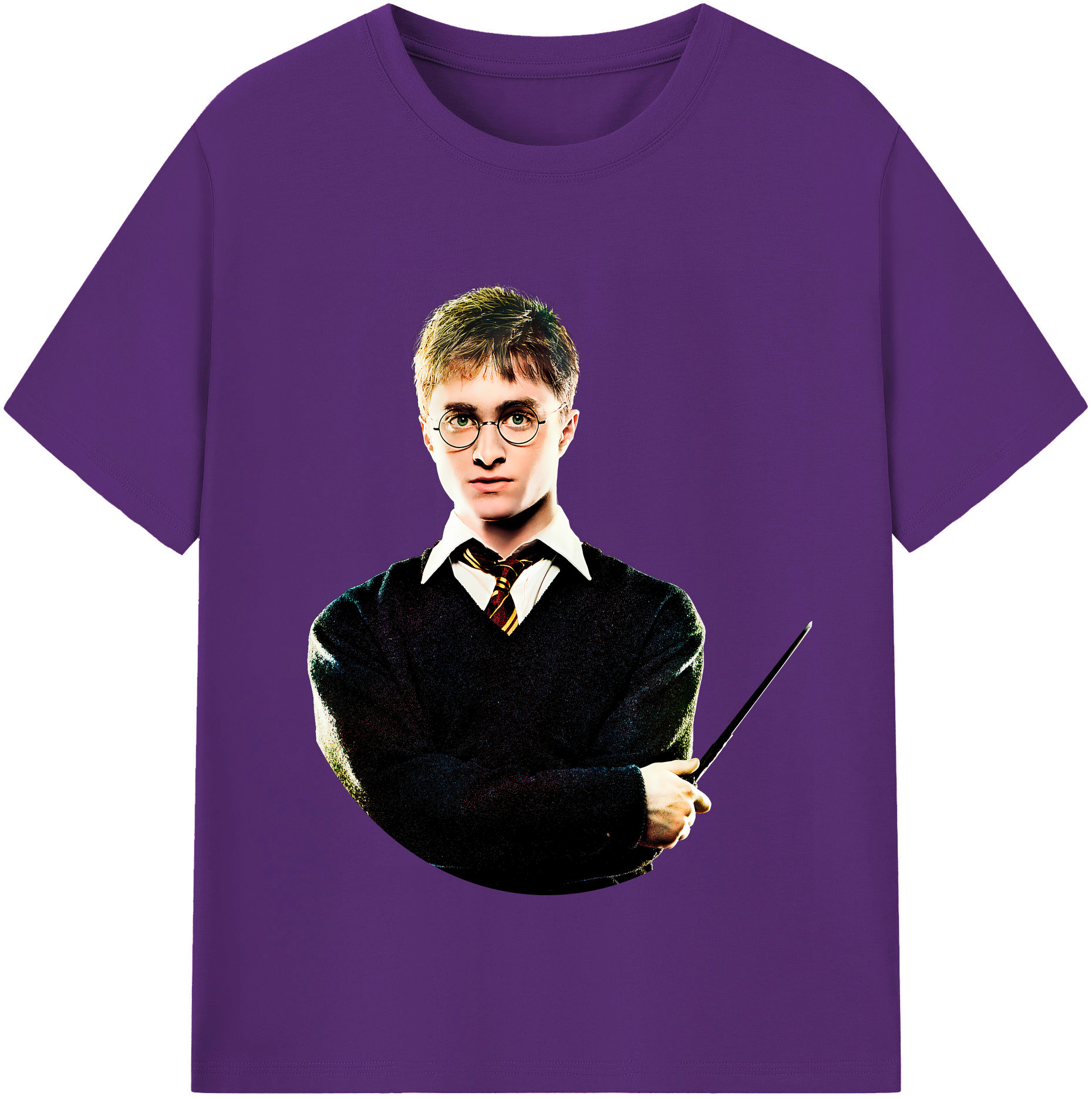 （画像用） Harry Potter ハリー・ポッターシリーズ 綿100％半袖Tシャツ（フロントプリント）