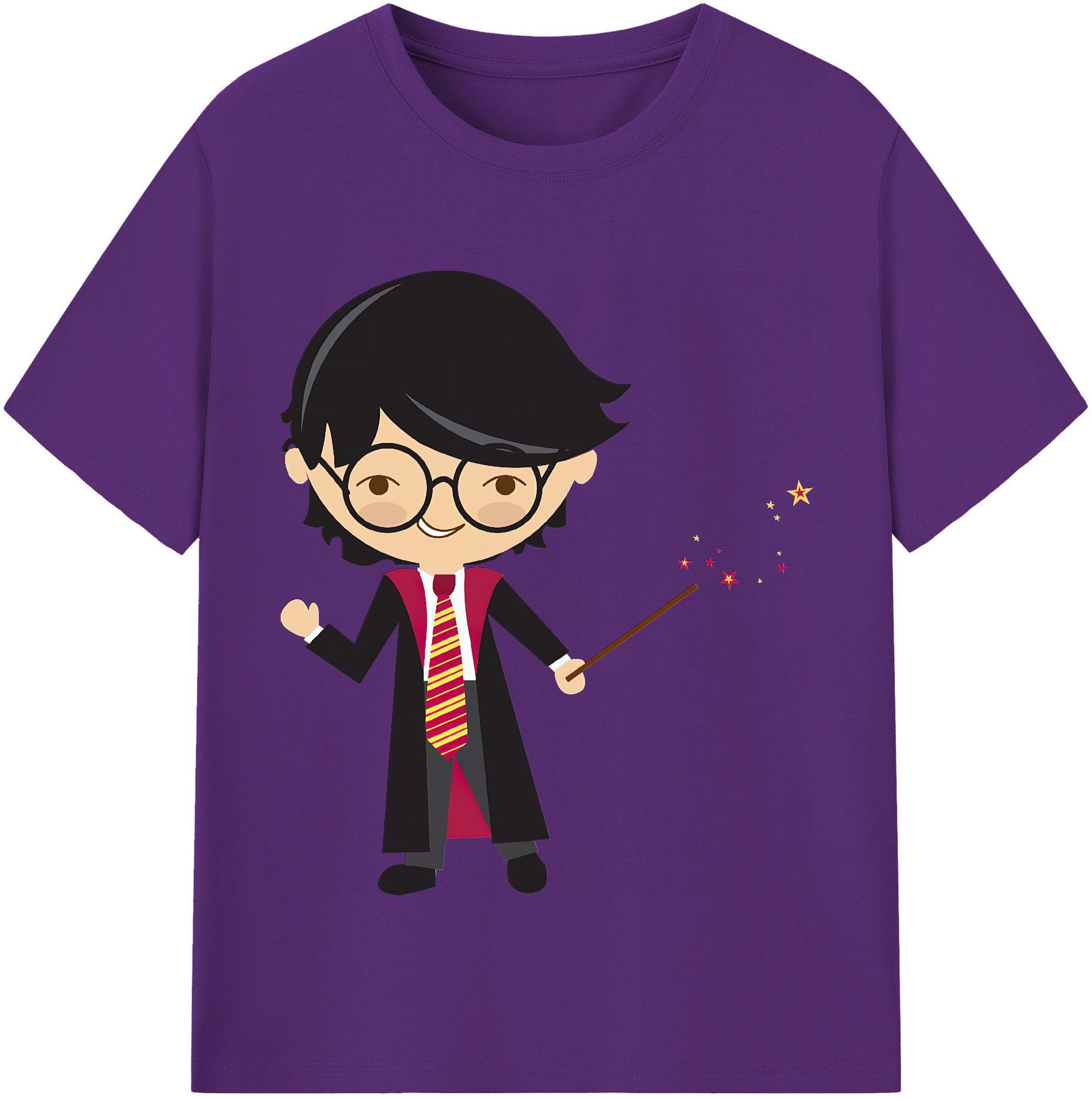 （画像用） Harry Potter ハリー・ポッターシリーズ 綿100％半袖Tシャツ（フロントプリント）