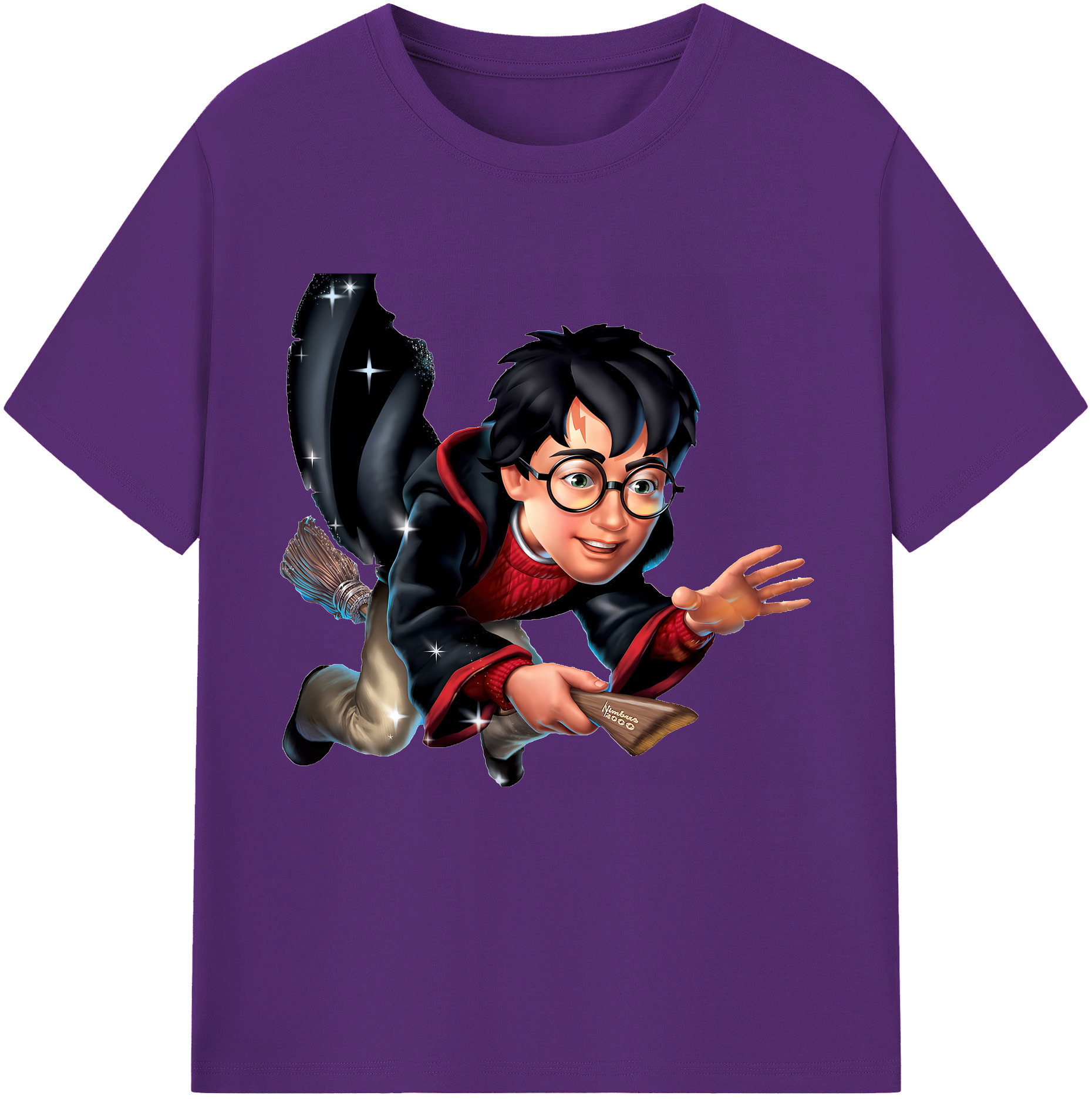 （画像用） Harry Potter ハリー・ポッターシリーズ 綿100％半袖Tシャツ（フロントプリント）