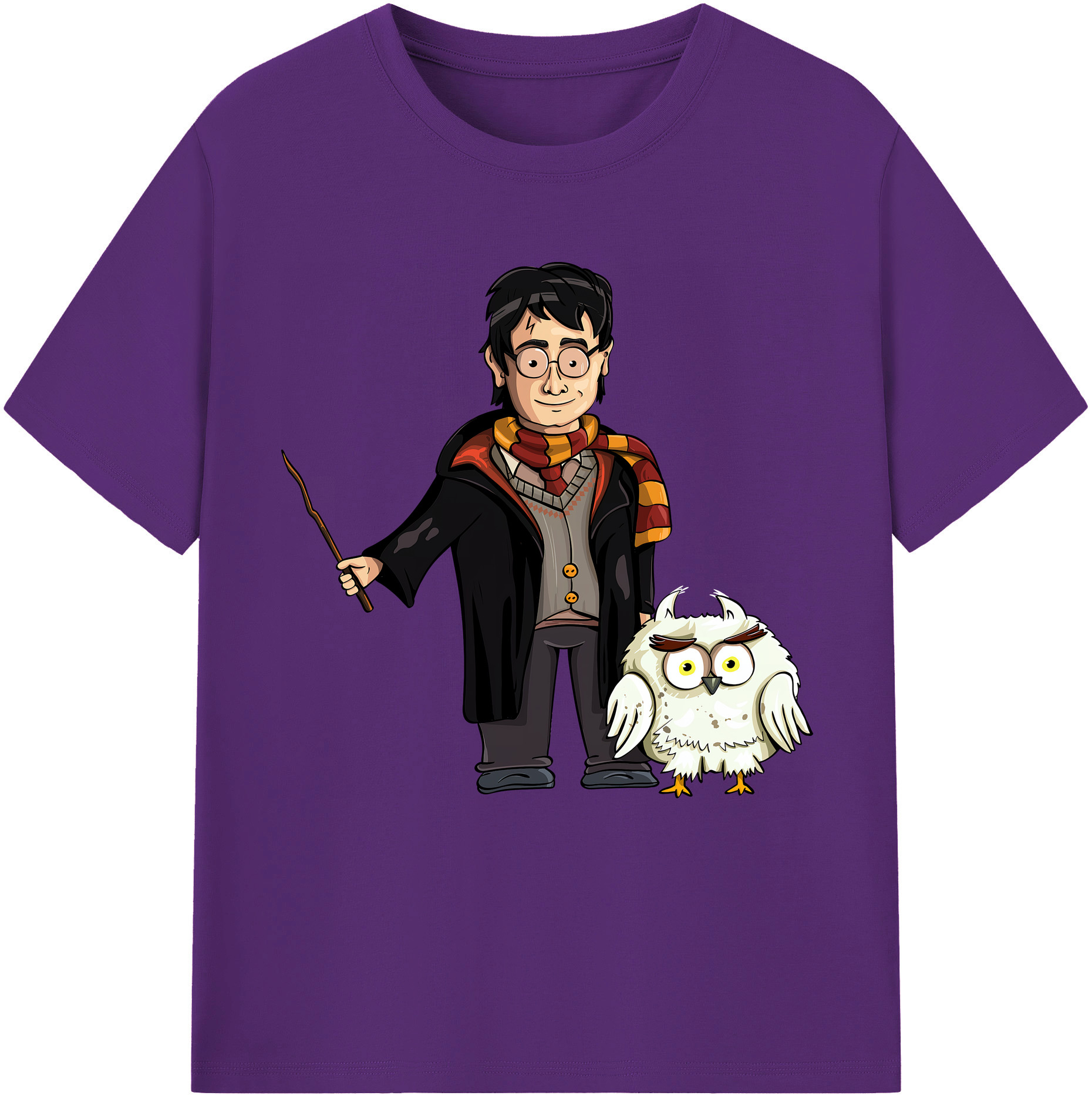 （画像用） Harry Potter ハリー・ポッターシリーズ 綿100％半袖Tシャツ（フロントプリント）