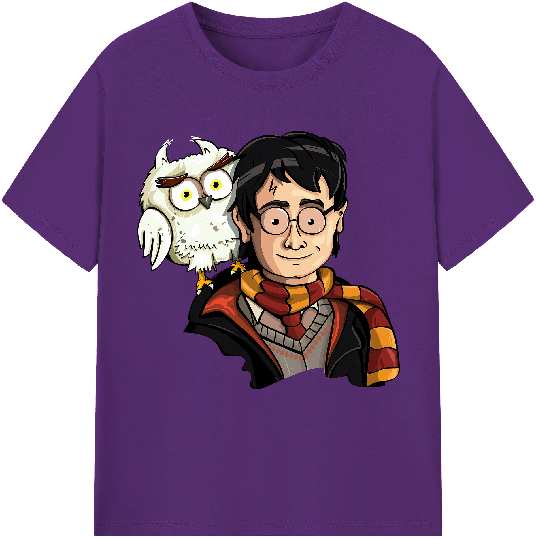 （画像用） Harry Potter ハリー・ポッターシリーズ 綿100％半袖Tシャツ（フロントプリント）