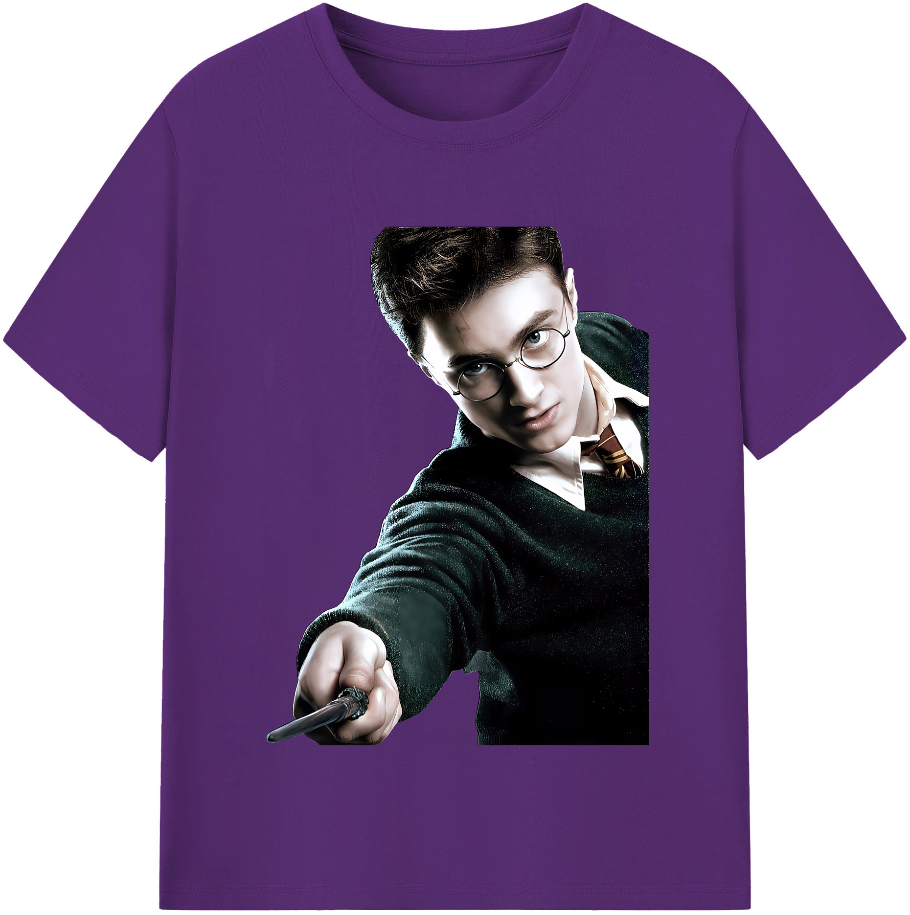 （画像用） Harry Potter ハリー・ポッターシリーズ 綿100％半袖Tシャツ（フロントプリント）