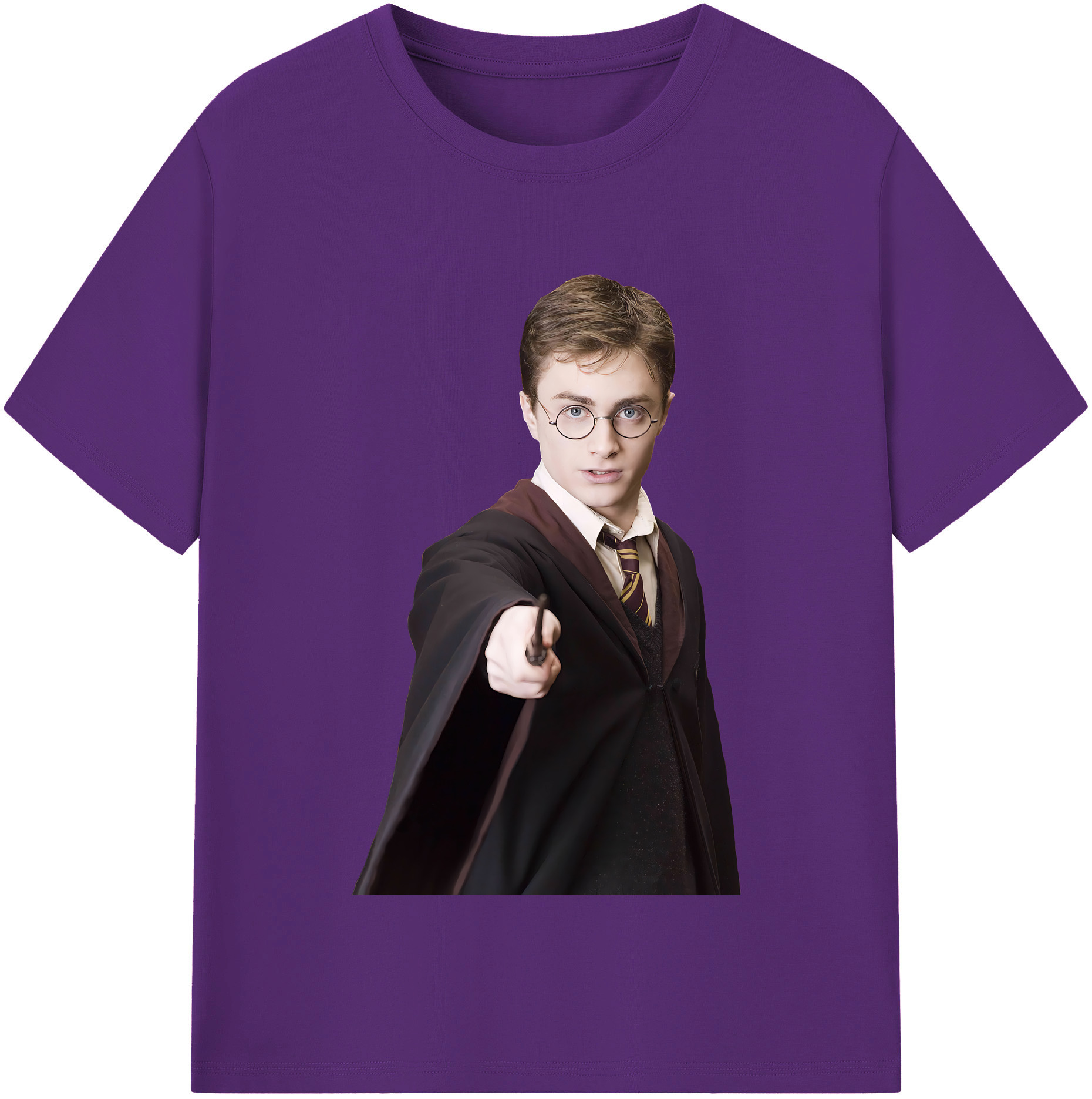 （画像用） Harry Potter ハリー・ポッターシリーズ 綿100％半袖Tシャツ（フロントプリント）