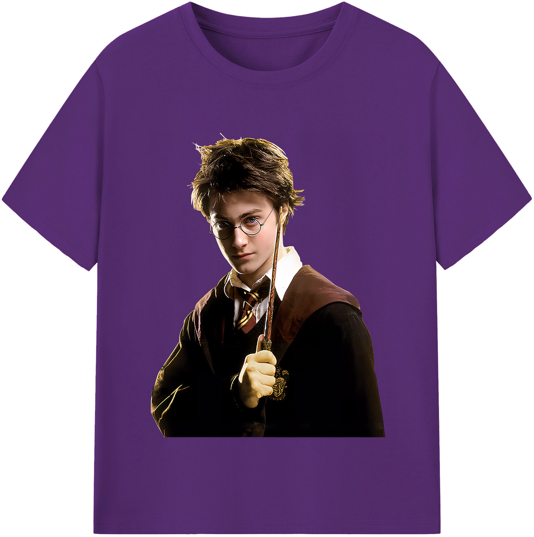 （画像用） Harry Potter ハリー・ポッターシリーズ 綿100％半袖Tシャツ（フロントプリント）