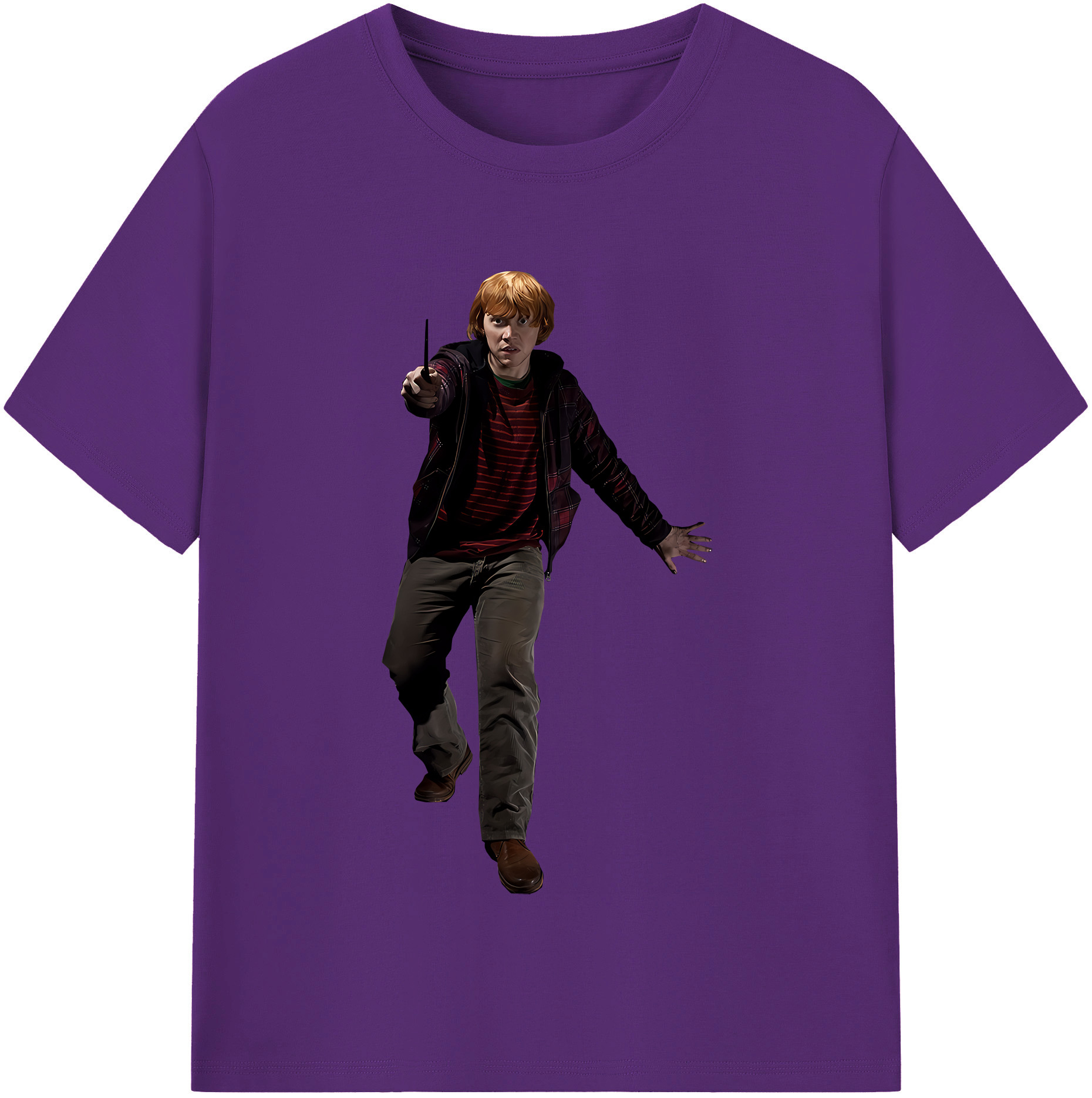 （画像用） Harry Potter ハリー・ポッターシリーズ 綿100％半袖Tシャツ（フロントプリント）