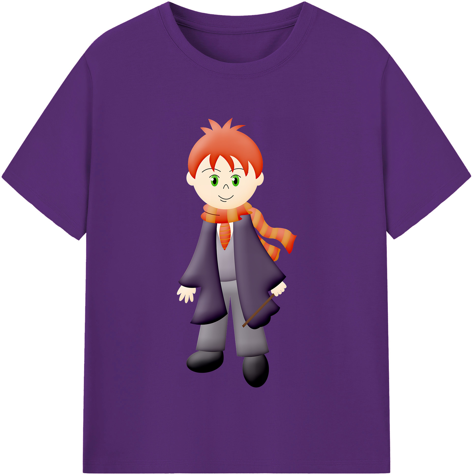 （画像用） Harry Potter ハリー・ポッターシリーズ 綿100％半袖Tシャツ（フロントプリント）