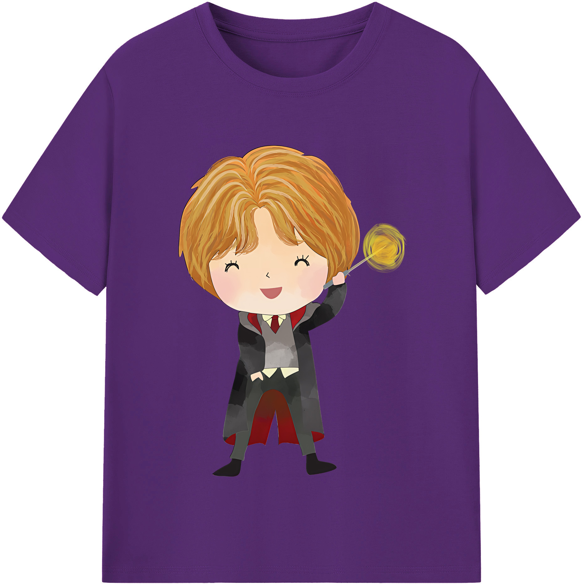 （画像用） Harry Potter ハリー・ポッターシリーズ 綿100％半袖Tシャツ（フロントプリント）