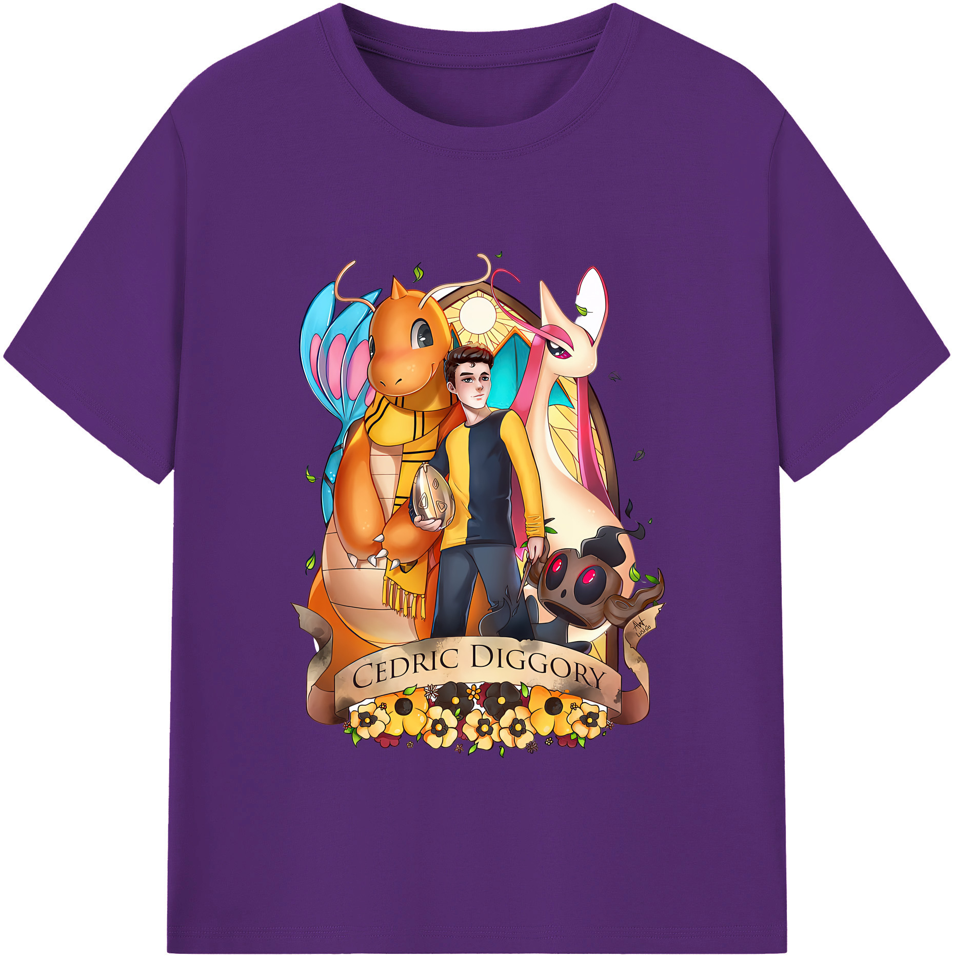 （画像用） Harry Potter ハリー・ポッターシリーズ 綿100％半袖Tシャツ（フロントプリント）