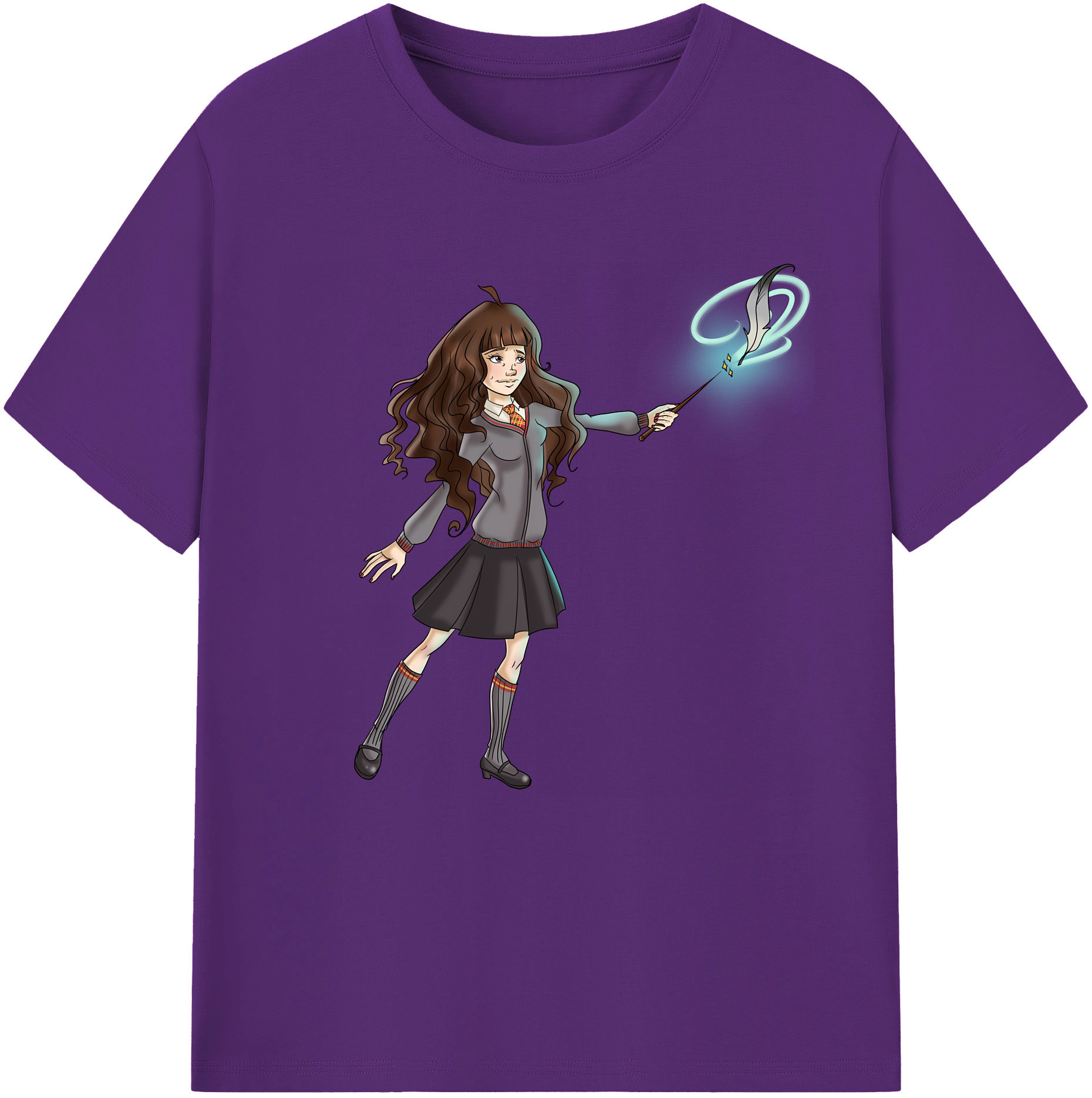 （画像用） Harry Potter ハリー・ポッターシリーズ 綿100％半袖Tシャツ（フロントプリント）