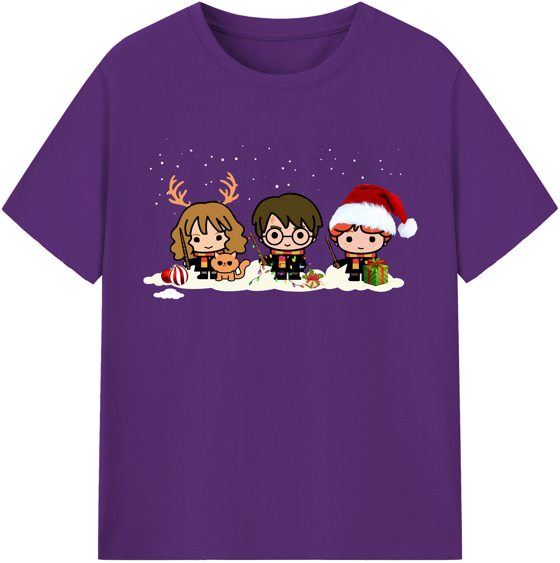 （画像用） Harry Potter ハリー・ポッターシリーズ 綿100％半袖Tシャツ（フロントプリント）