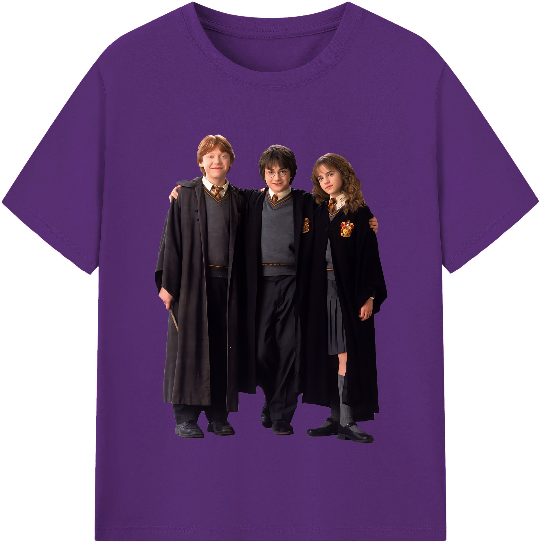 （画像用） Harry Potter ハリー・ポッターシリーズ 綿100％半袖Tシャツ（フロントプリント）