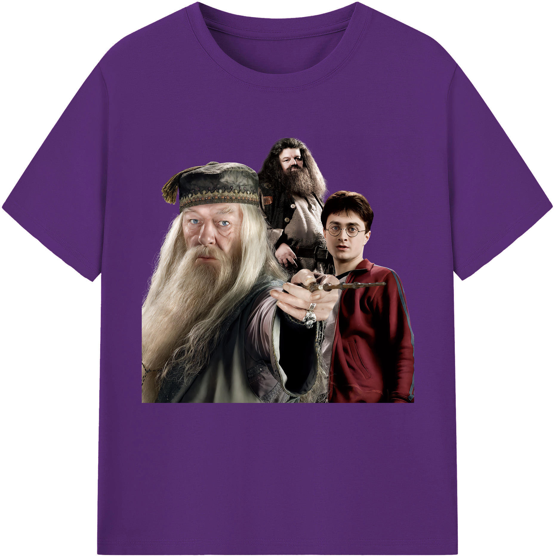 （画像用） Harry Potter ハリー・ポッターシリーズ 綿100％半袖Tシャツ（フロントプリント）