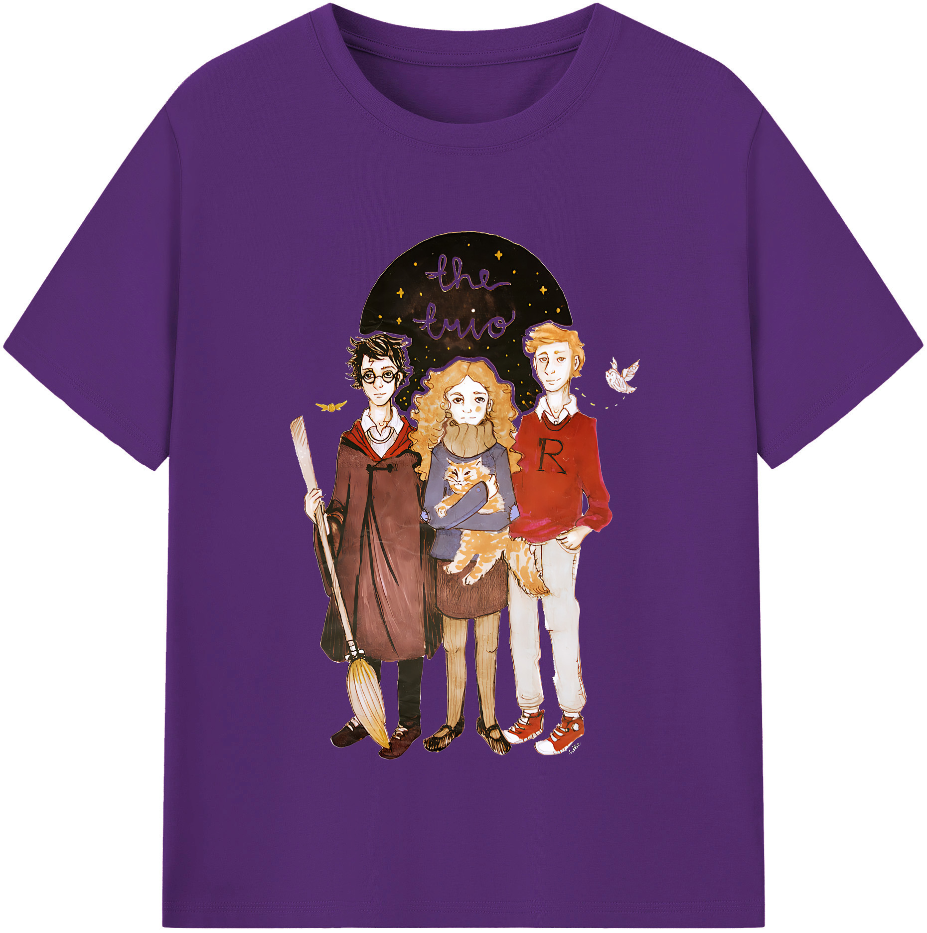 （画像用） Harry Potter ハリー・ポッターシリーズ 綿100％半袖Tシャツ（フロントプリント）