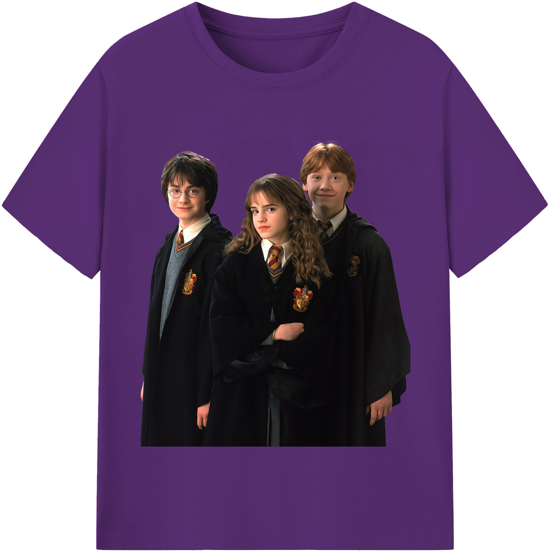 （画像用） Harry Potter ハリー・ポッターシリーズ 綿100％半袖Tシャツ（フロントプリント）
