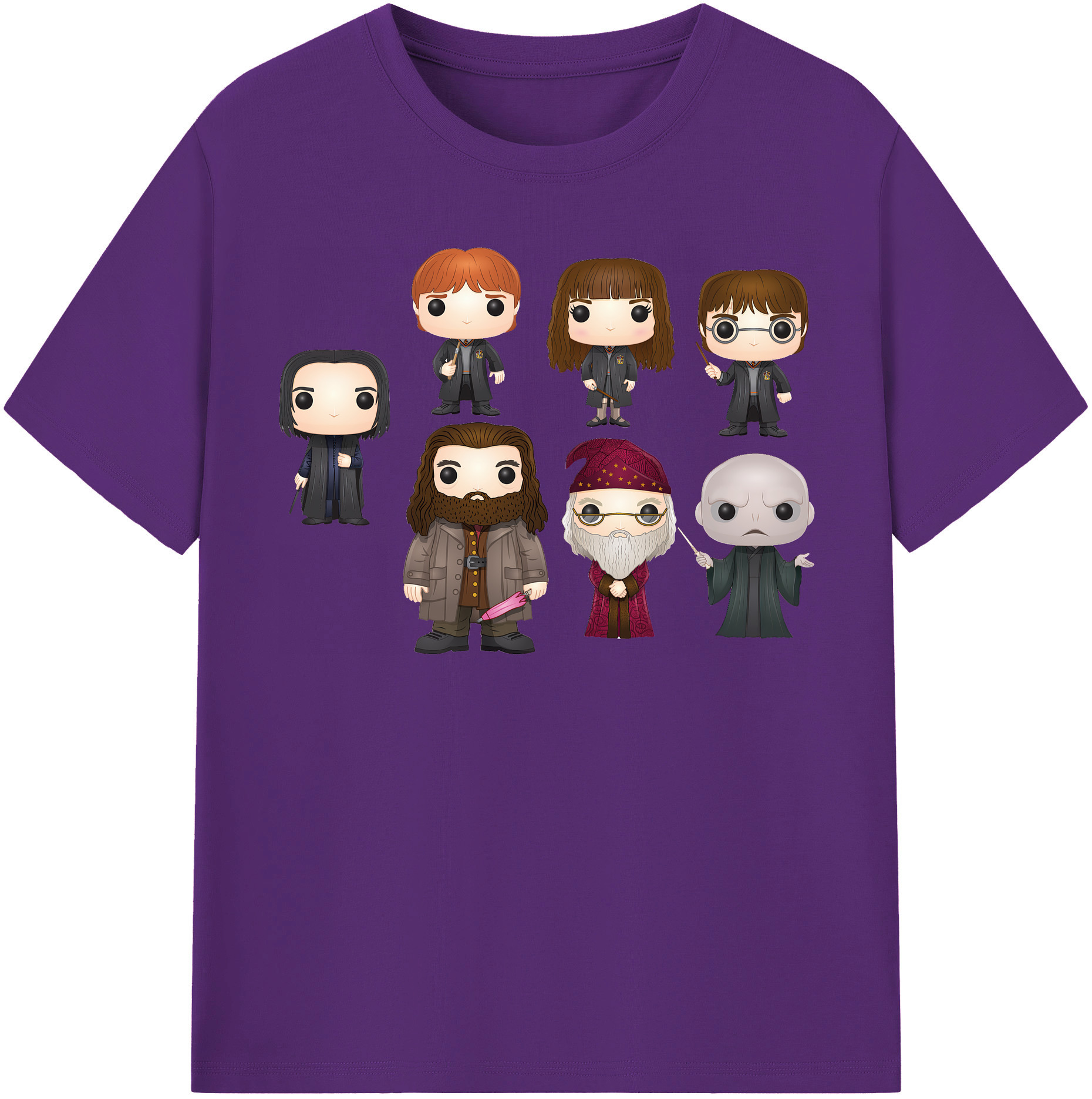 （画像用） Harry Potter ハリー・ポッターシリーズ 綿100％半袖Tシャツ（フロントプリント）