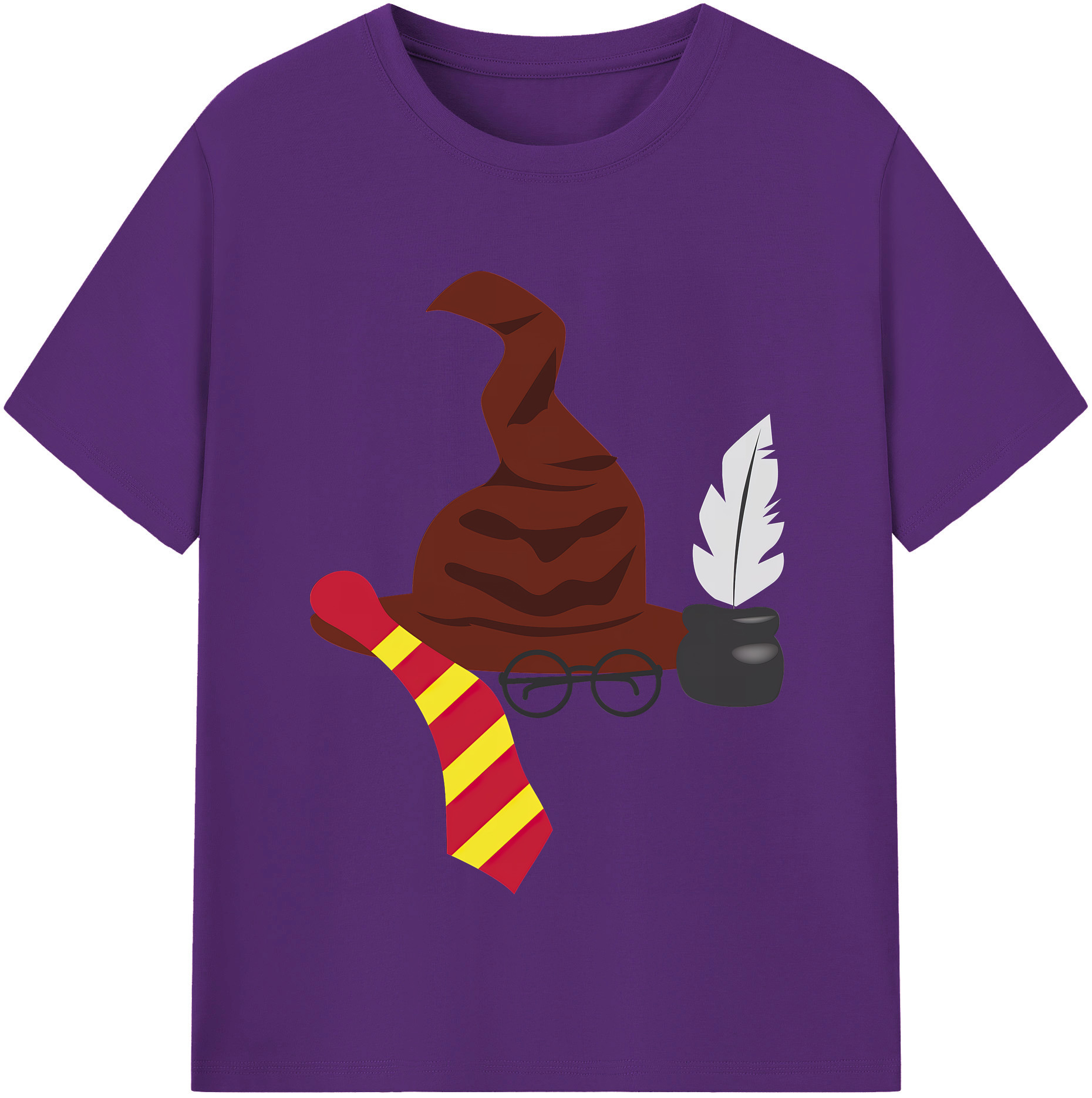 （画像用） Harry Potter ハリー・ポッターシリーズ 綿100％半袖Tシャツ（フロントプリント）
