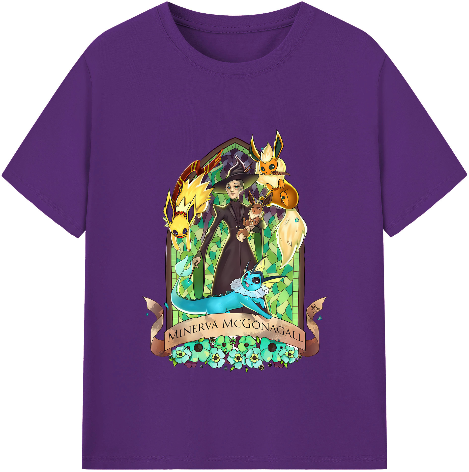 （画像用） Harry Potter ハリー・ポッターシリーズ 綿100％半袖Tシャツ（フロントプリント）