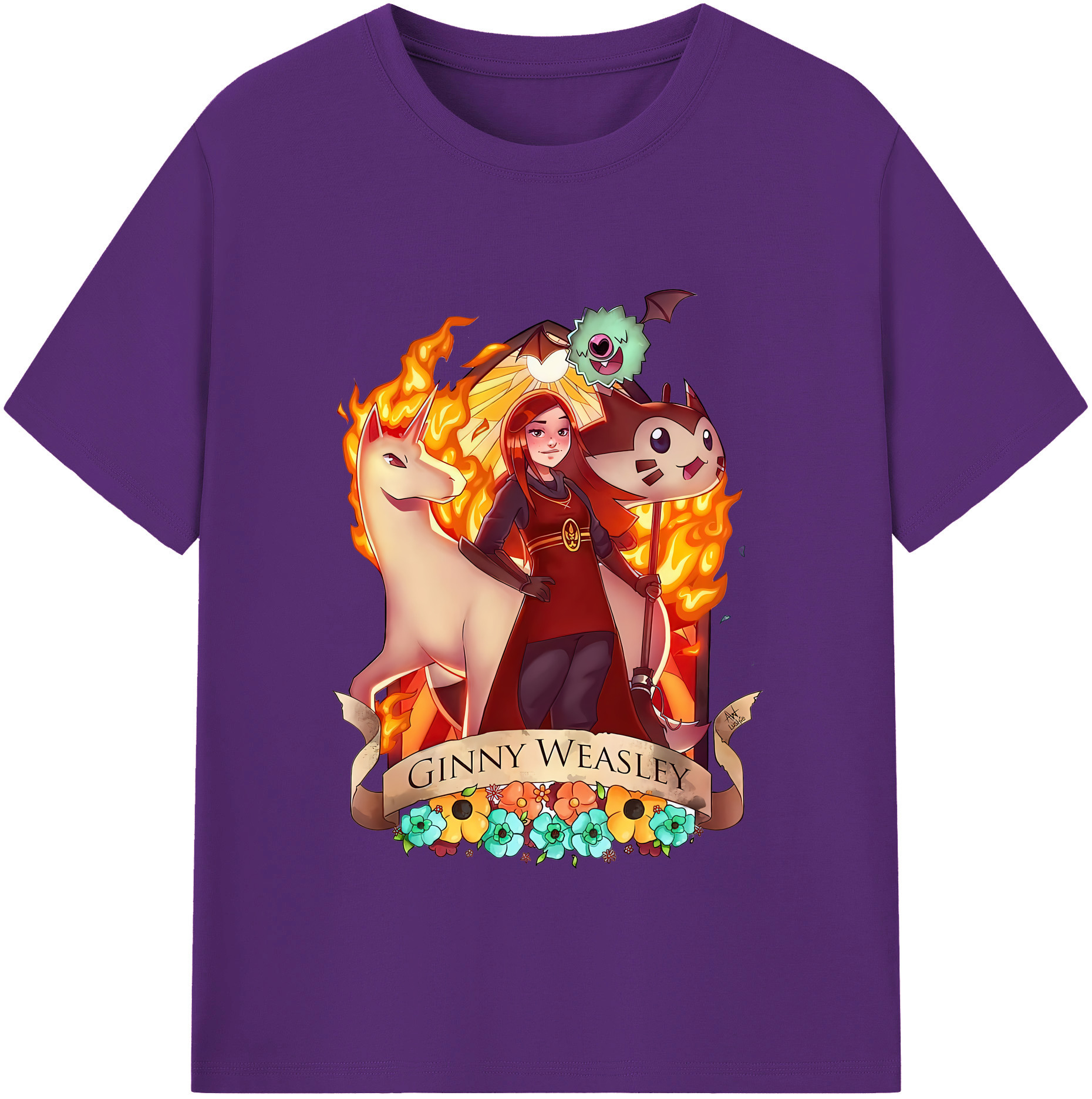 （画像用） Harry Potter ハリー・ポッターシリーズ 綿100％半袖Tシャツ（フロントプリント）