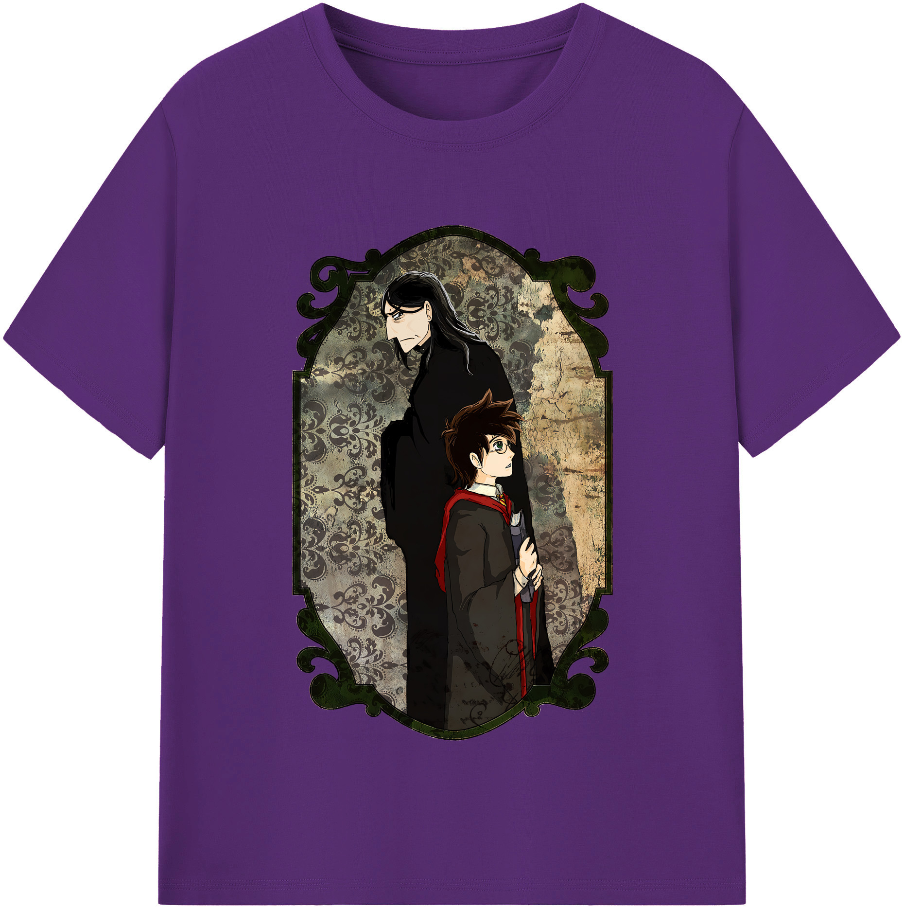 （画像用） Harry Potter ハリー・ポッターシリーズ 綿100％半袖Tシャツ（フロントプリント）