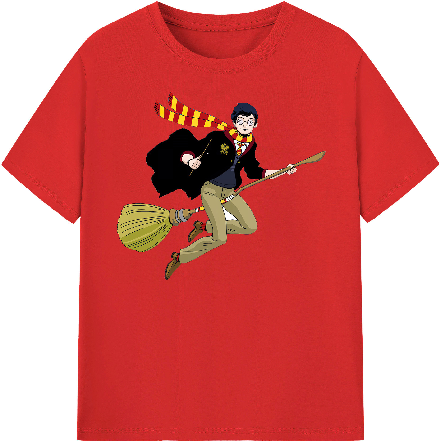 （画像用） Harry Potter ハリー・ポッターシリーズ 綿100％半袖Tシャツ（フロントプリント）