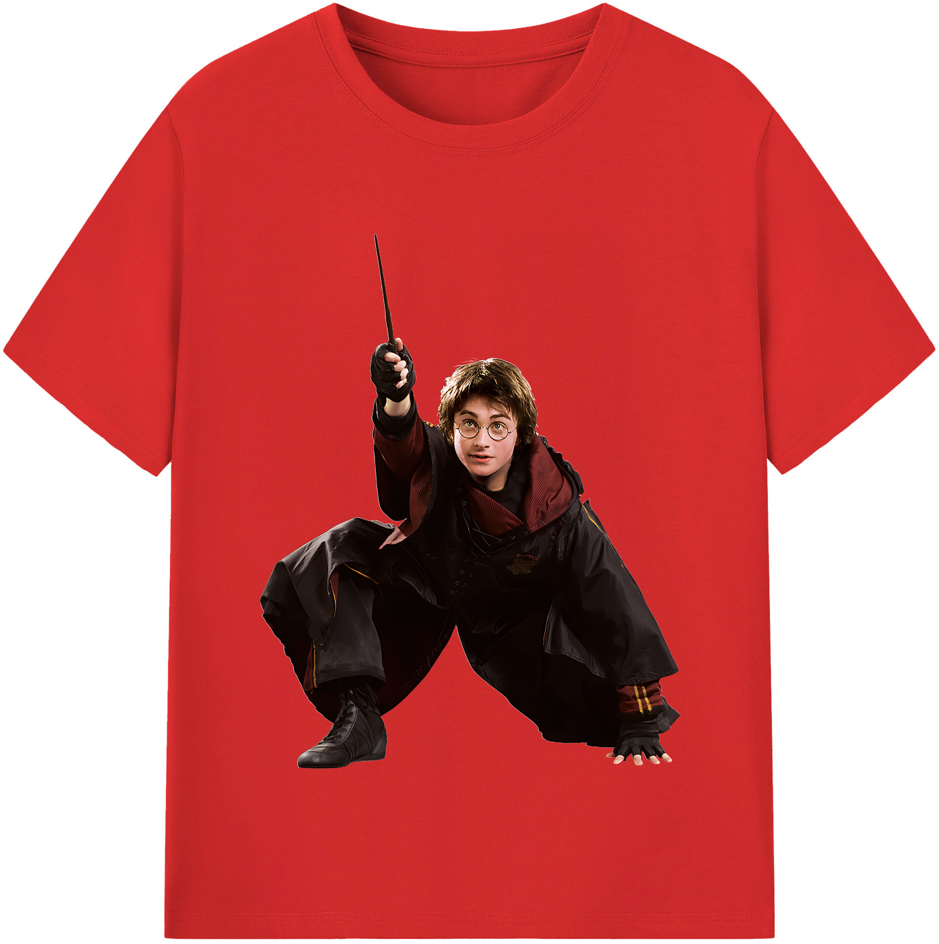 （画像用） Harry Potter ハリー・ポッターシリーズ 綿100％半袖Tシャツ（フロントプリント）