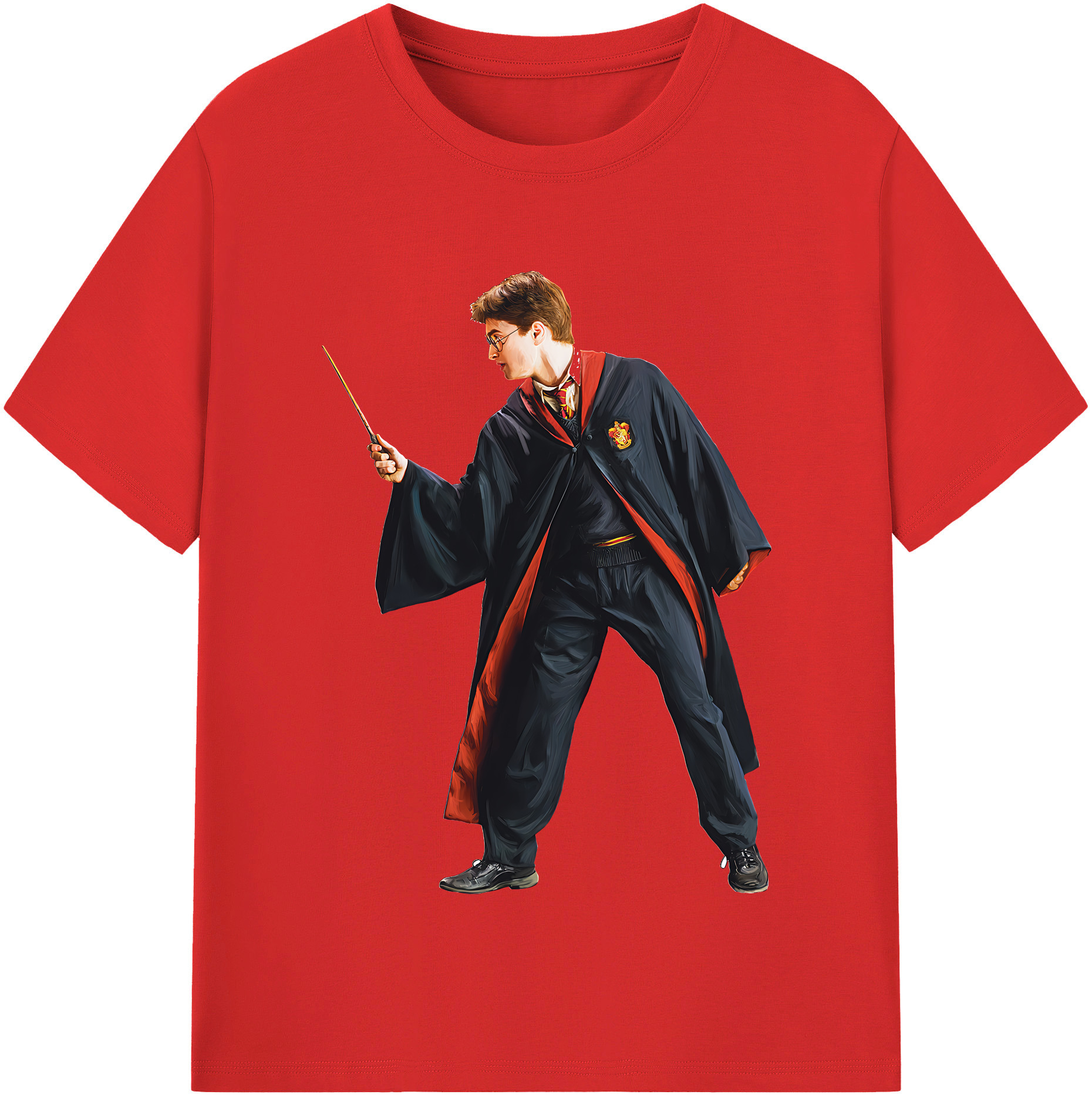 （画像用） Harry Potter ハリー・ポッターシリーズ 綿100％半袖Tシャツ（フロントプリント）
