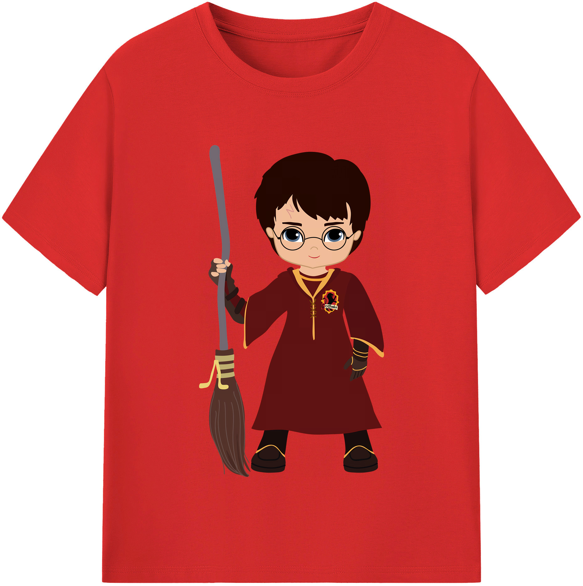 （画像用） Harry Potter ハリー・ポッターシリーズ 綿100％半袖Tシャツ（フロントプリント）