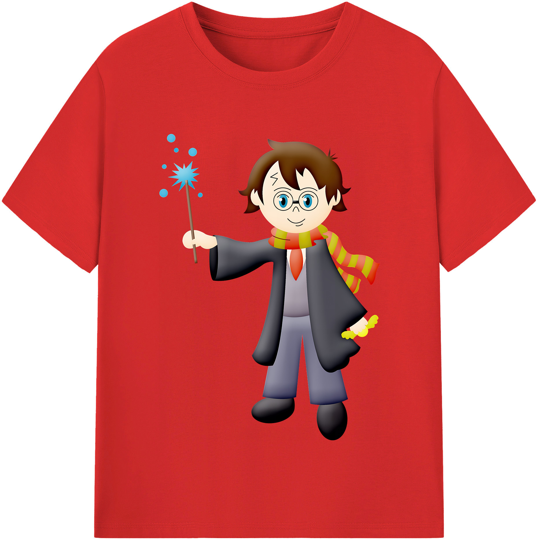 （画像用） Harry Potter ハリー・ポッターシリーズ 綿100％半袖Tシャツ（フロントプリント）