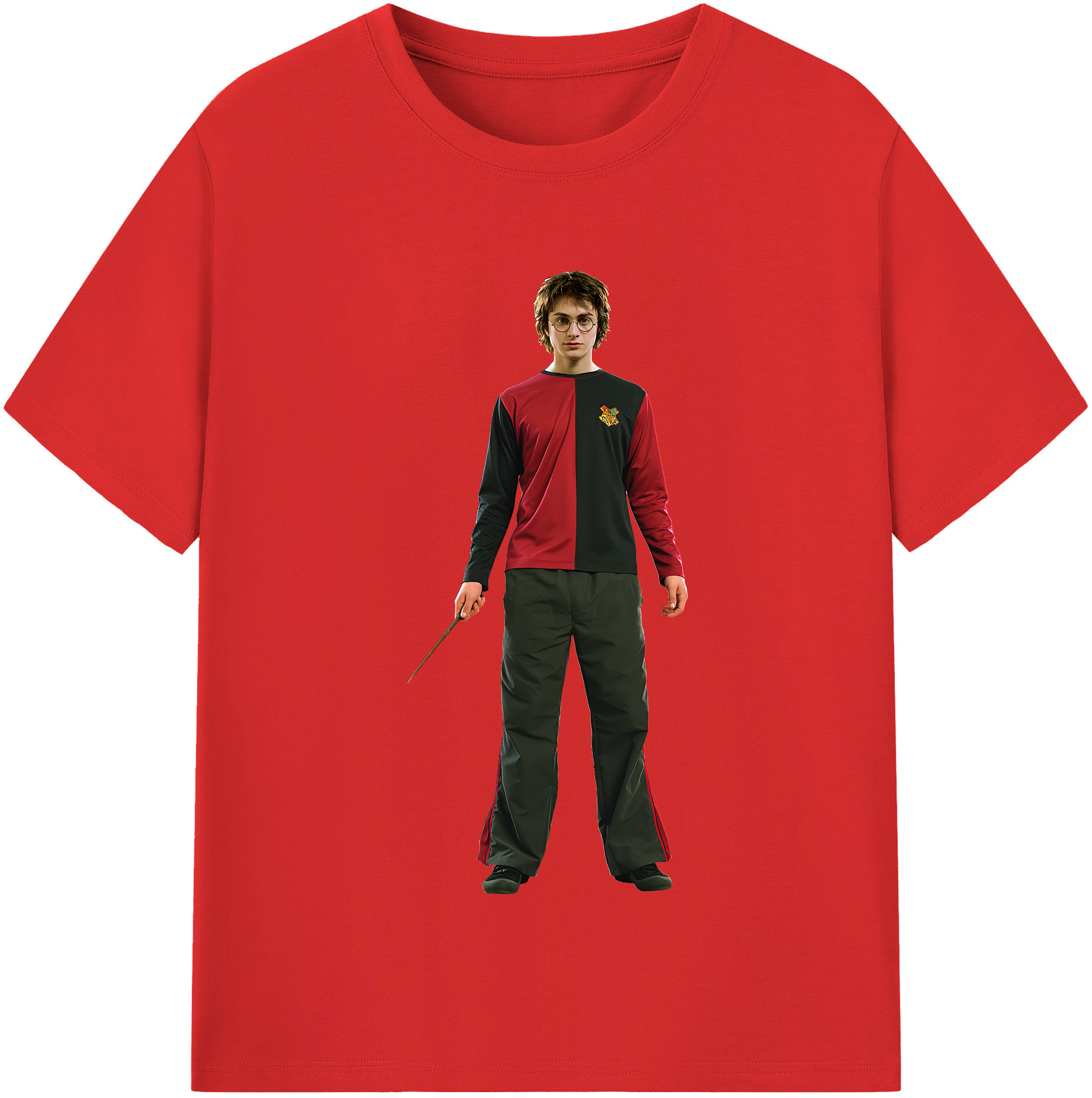 （画像用） Harry Potter ハリー・ポッターシリーズ 綿100％半袖Tシャツ（フロントプリント）