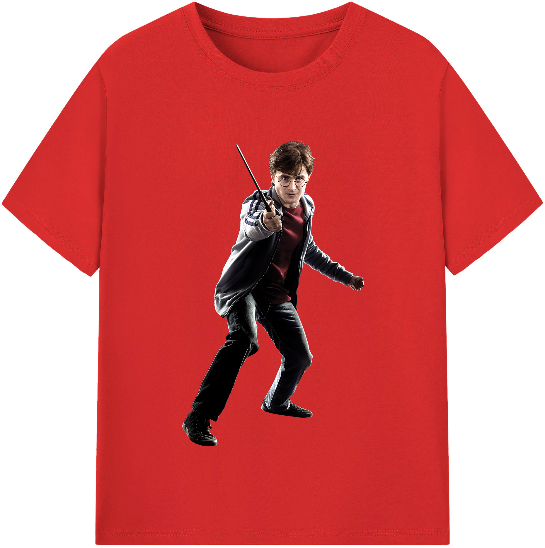 （画像用） Harry Potter ハリー・ポッターシリーズ 綿100％半袖Tシャツ（フロントプリント）